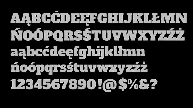 Alfa Slab One font - quad topology 3D model