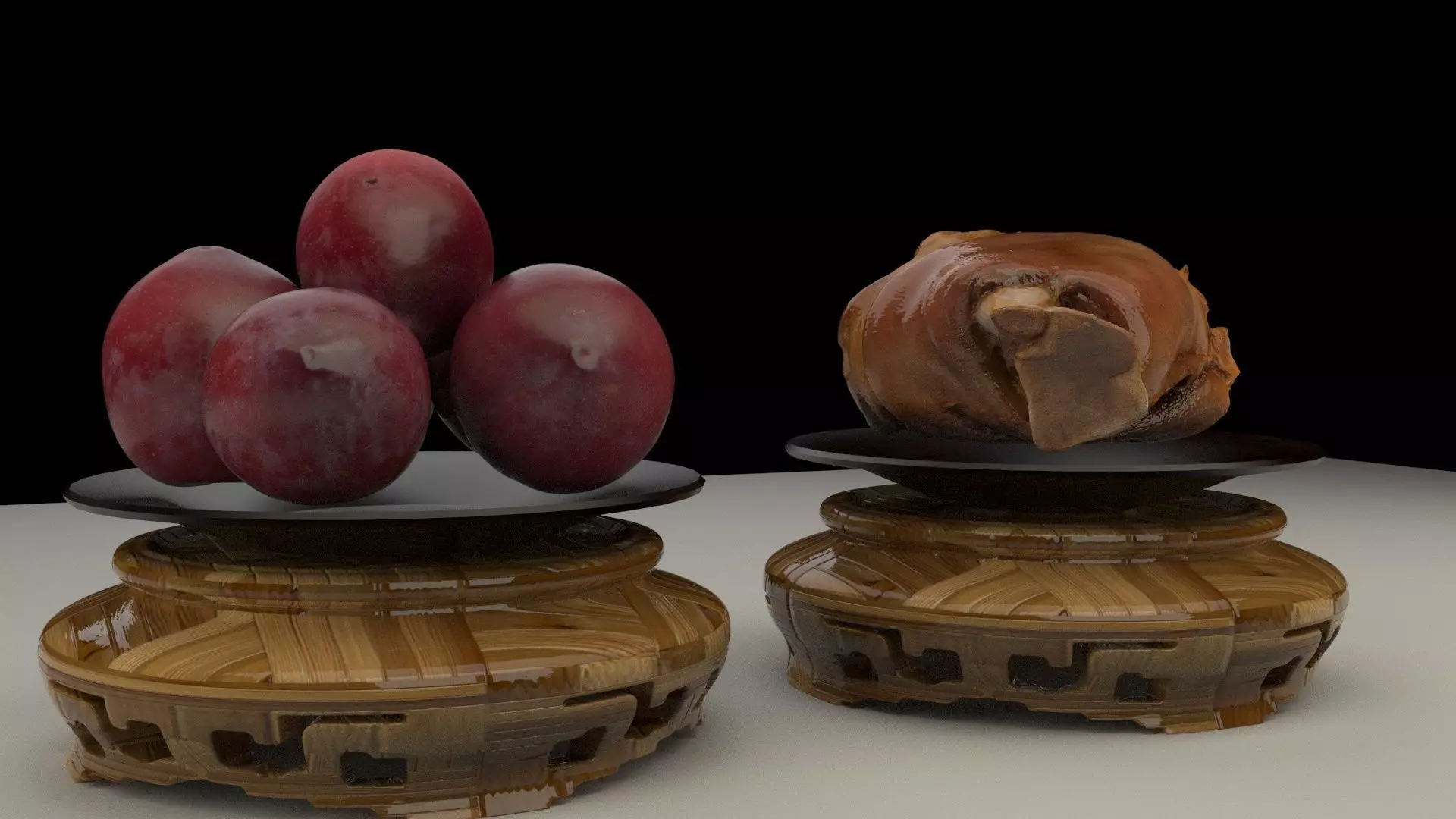 Chinese plum 3D model_0