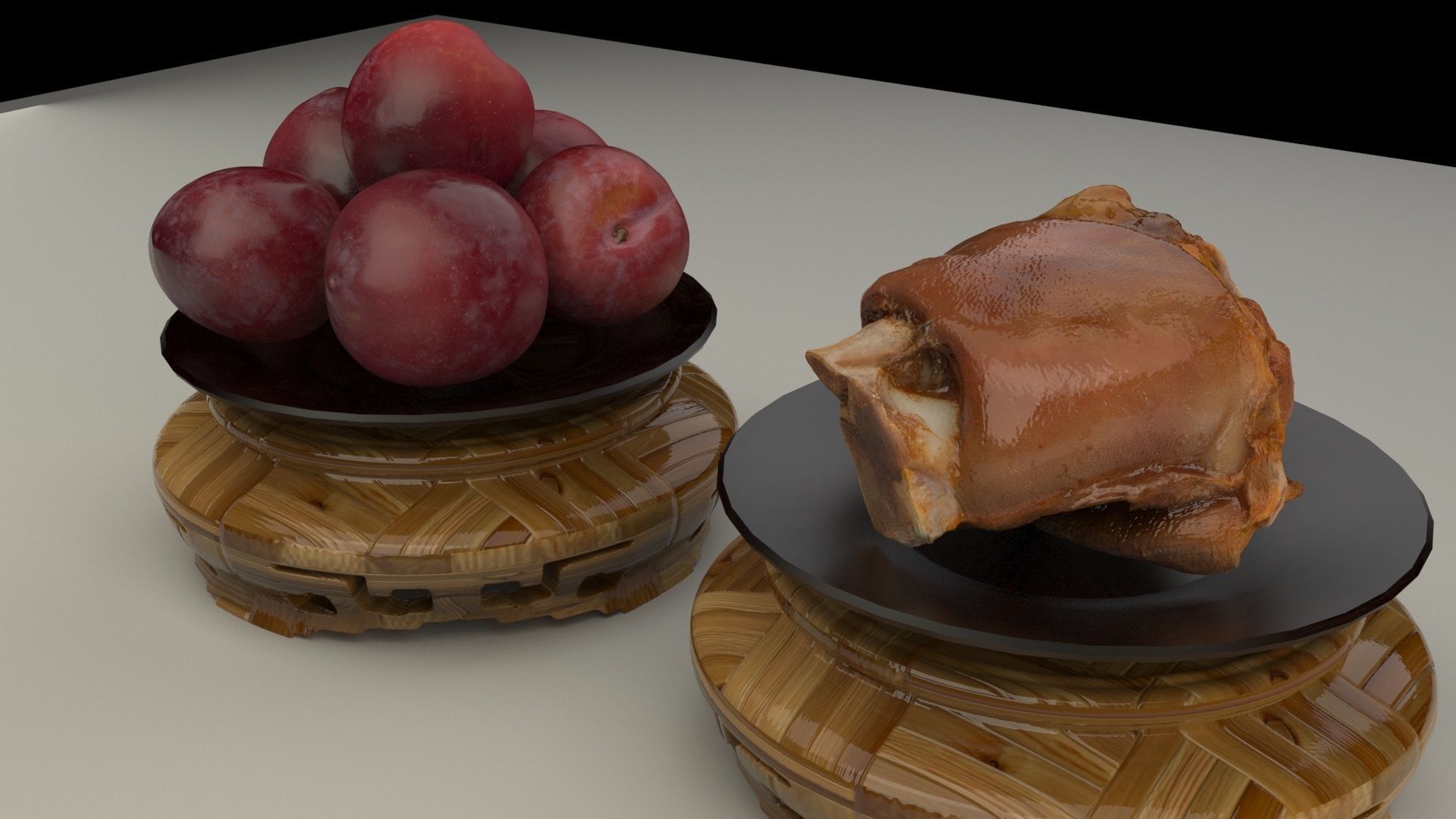 Chinese plum 3D model_4