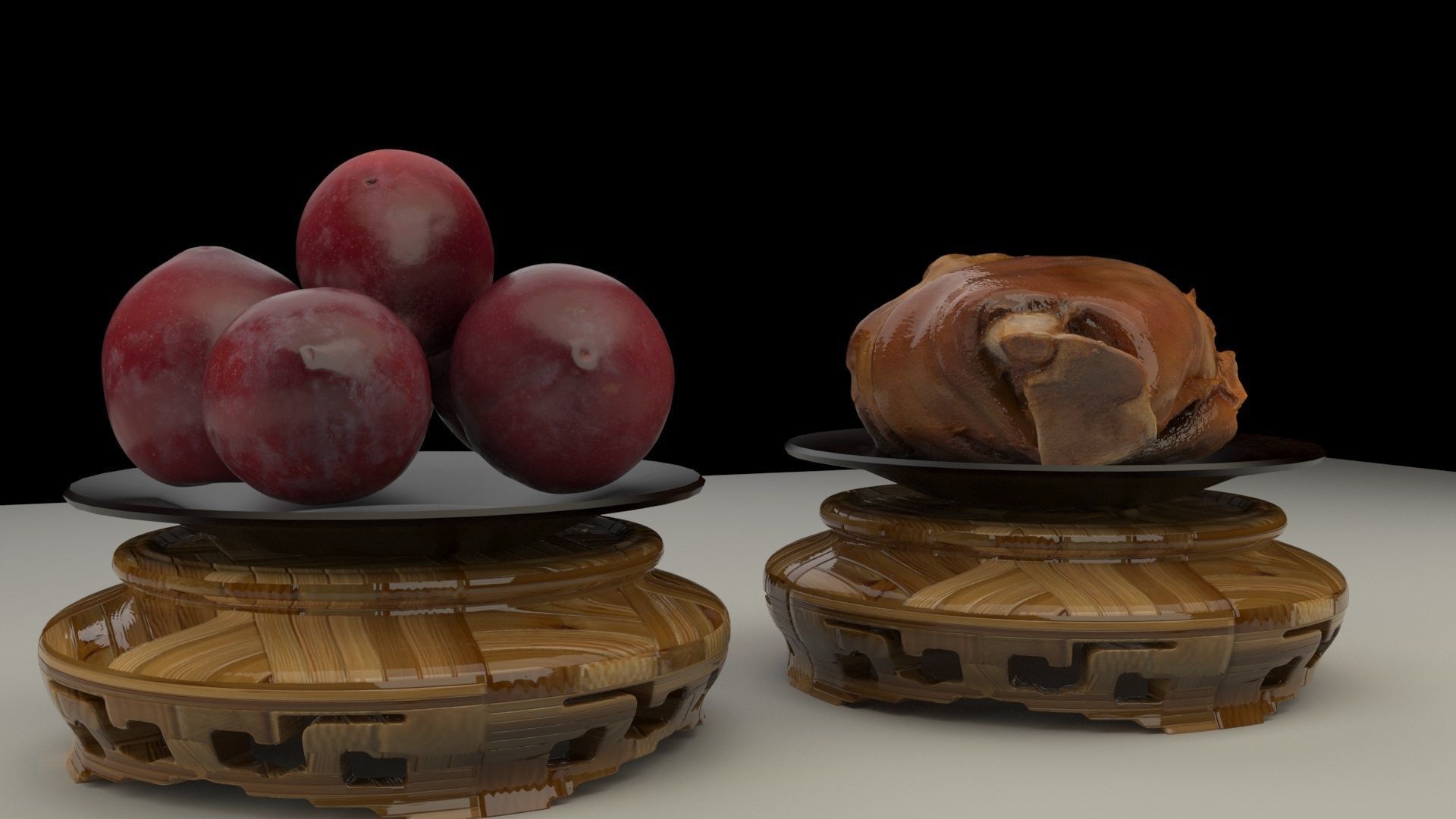 Chinese plum 3D model_3