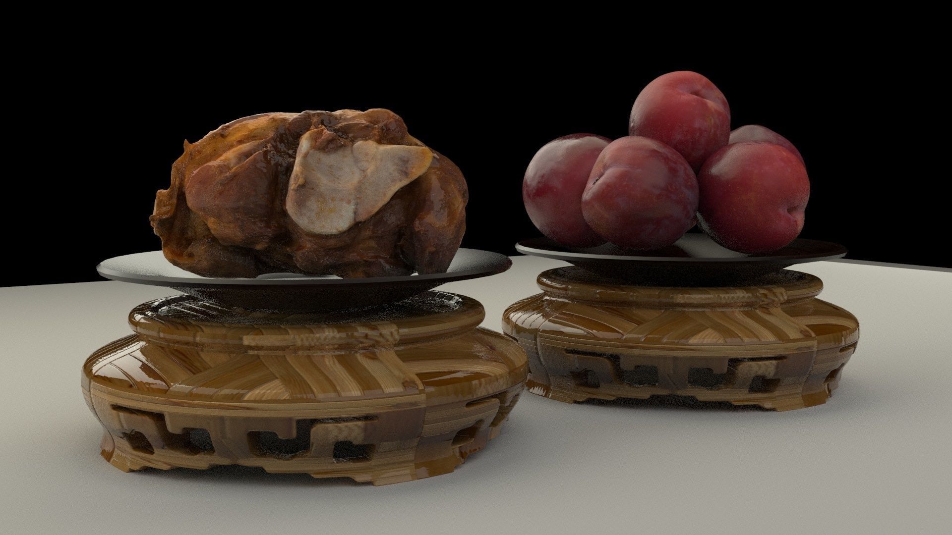 Chinese plum 3D model_1