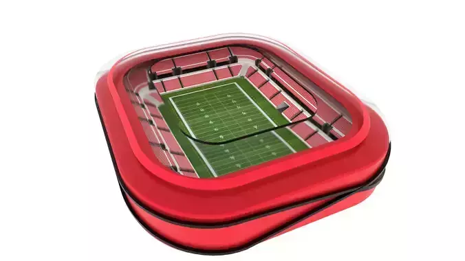 American Football Stadium Low-poly 3D model
