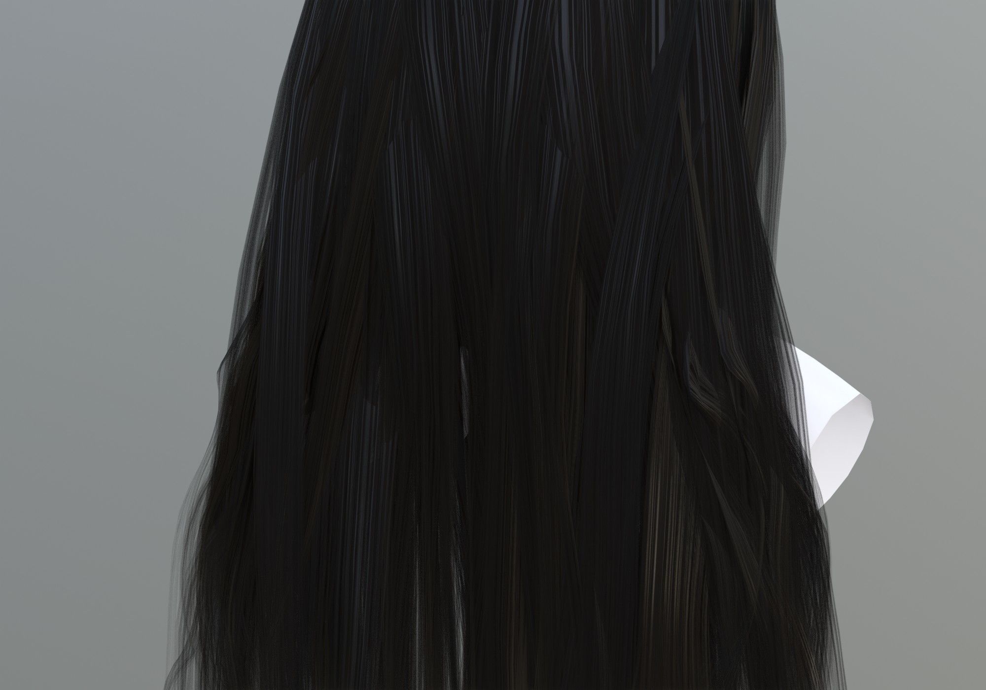 Female Hair Collection 3D model_12