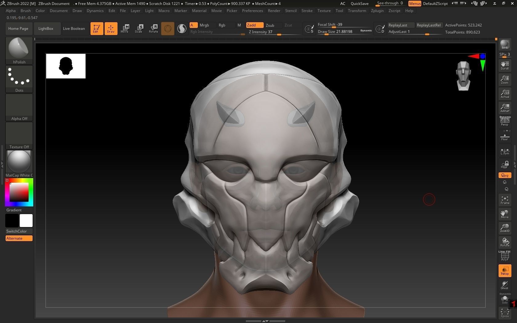 Poison Mask 3D print model_18