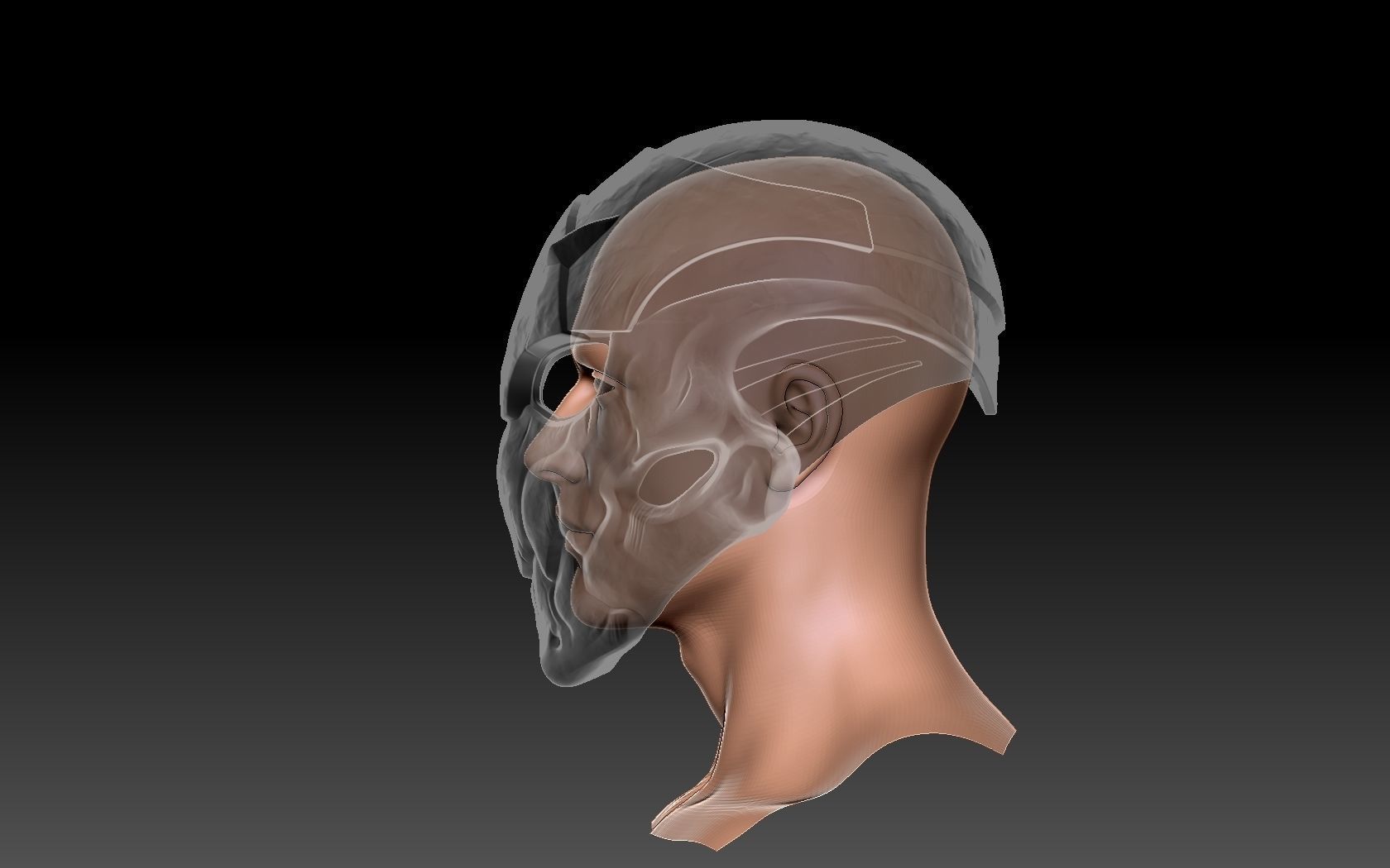 Poison Mask 3D print model_14