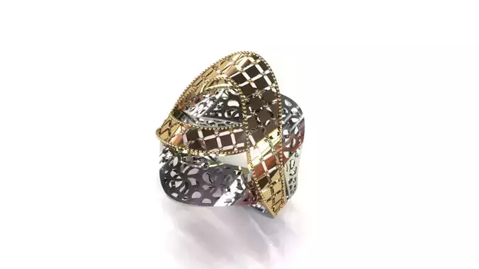 Gold fusion ring  3D print model