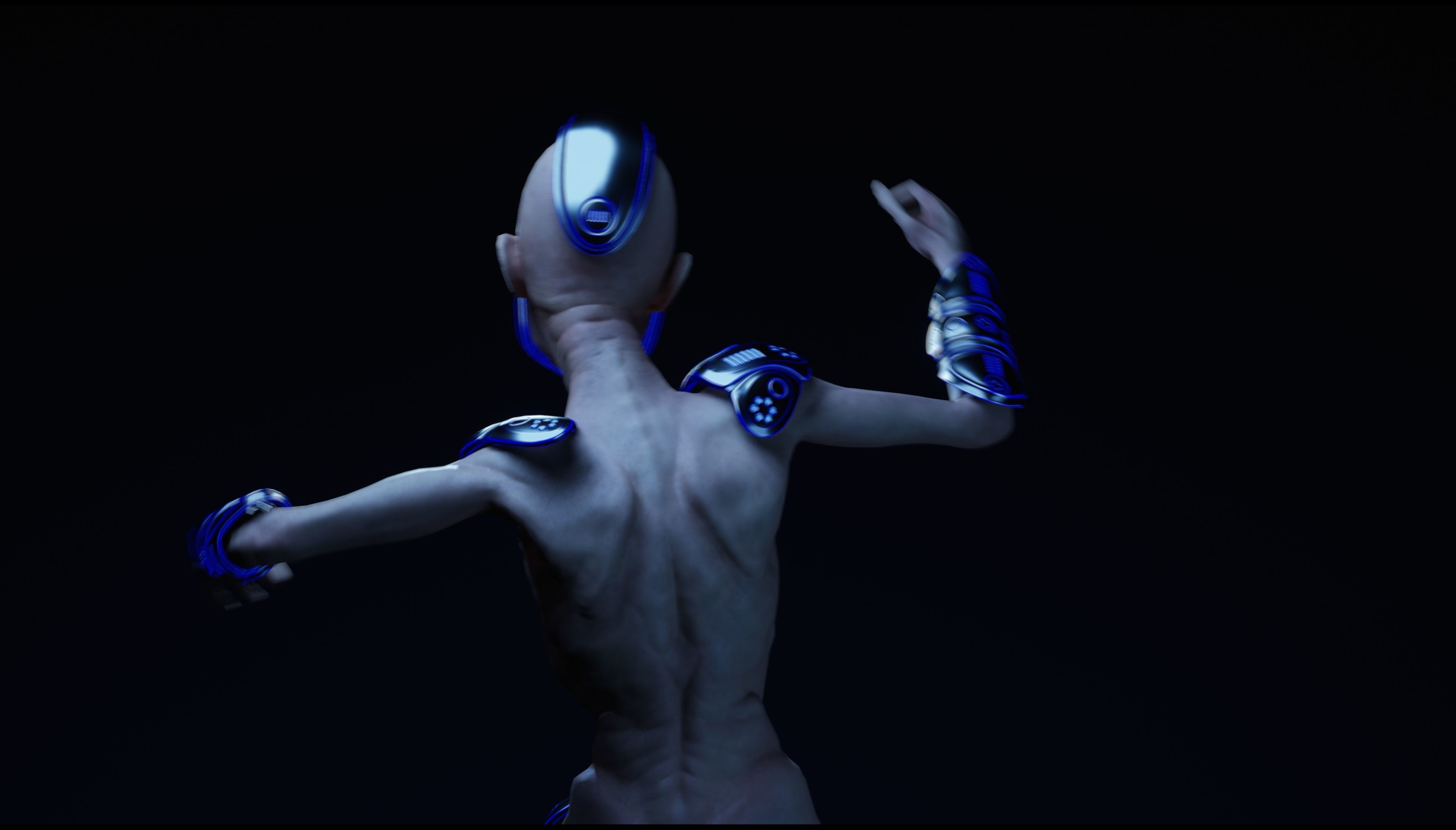 Sci-Fi Character Low-poly 3D model_32