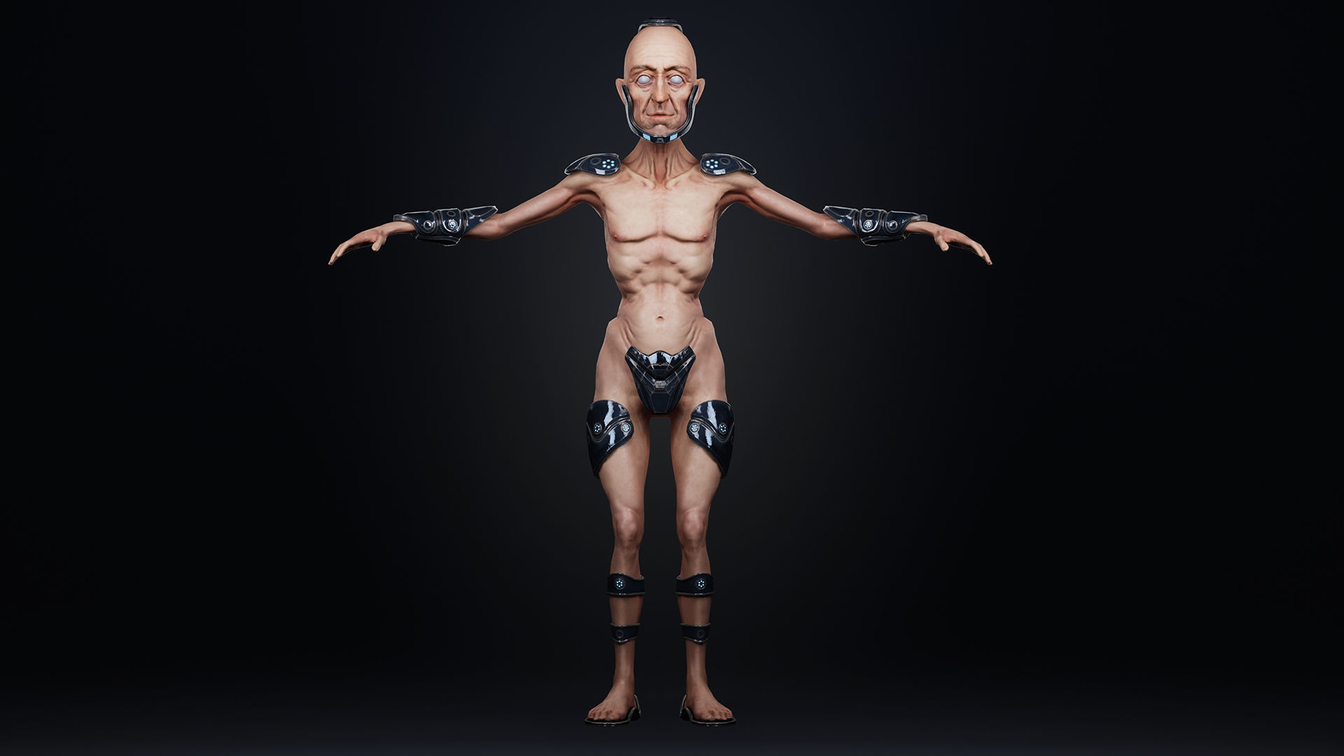 Sci-Fi Character Low-poly 3D model_20