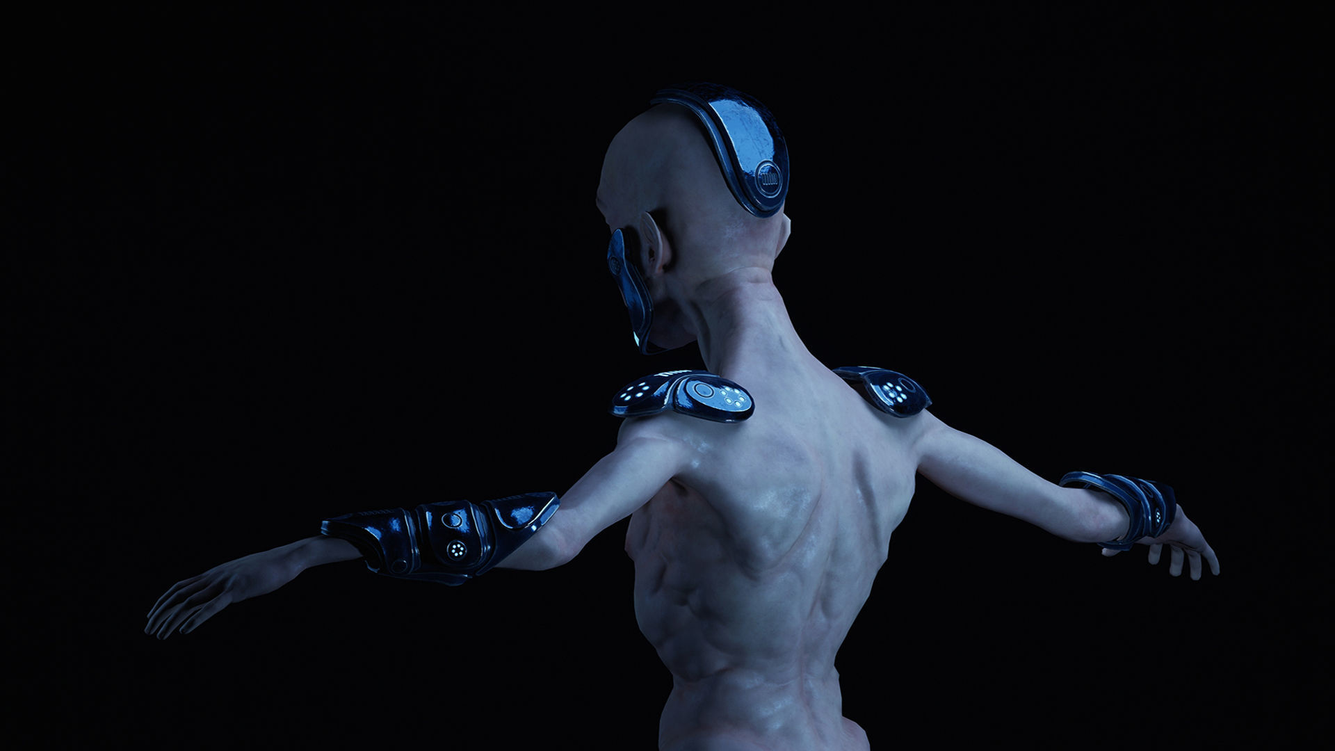 Sci-Fi Character Low-poly 3D model_13