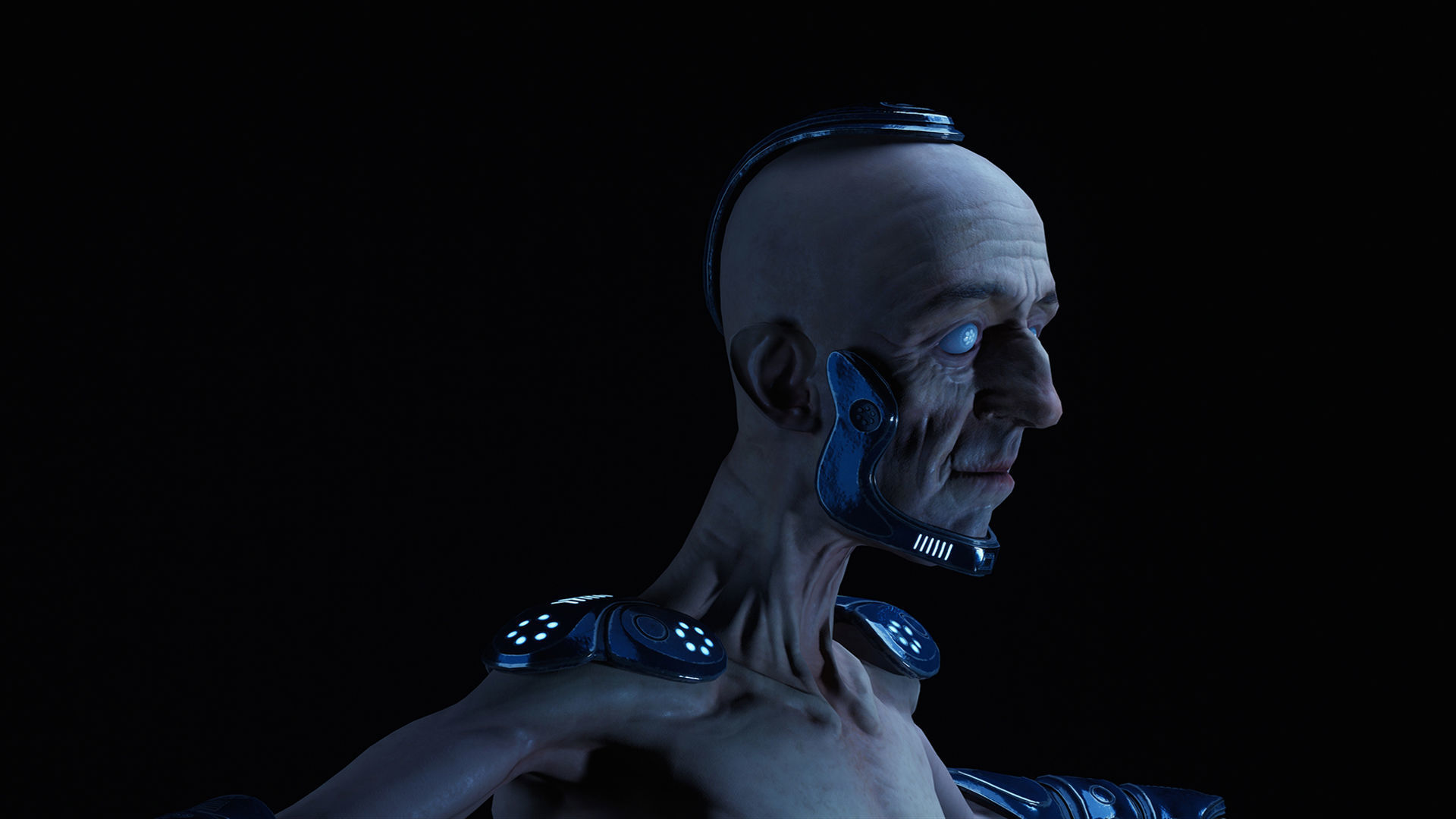 Sci-Fi Character Low-poly 3D model_14