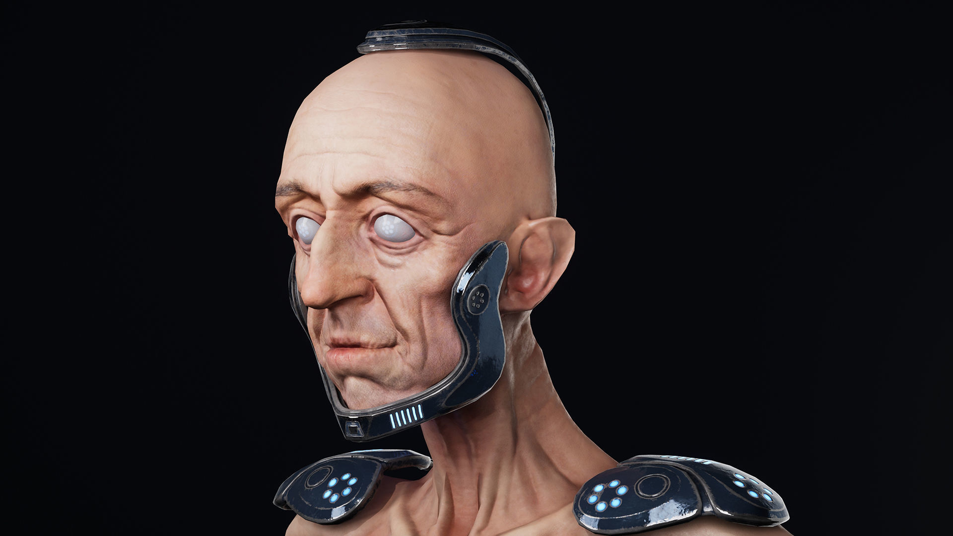 Sci-Fi Character Low-poly 3D model_18