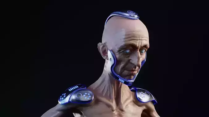 Sci-Fi Character Low-poly 3D model