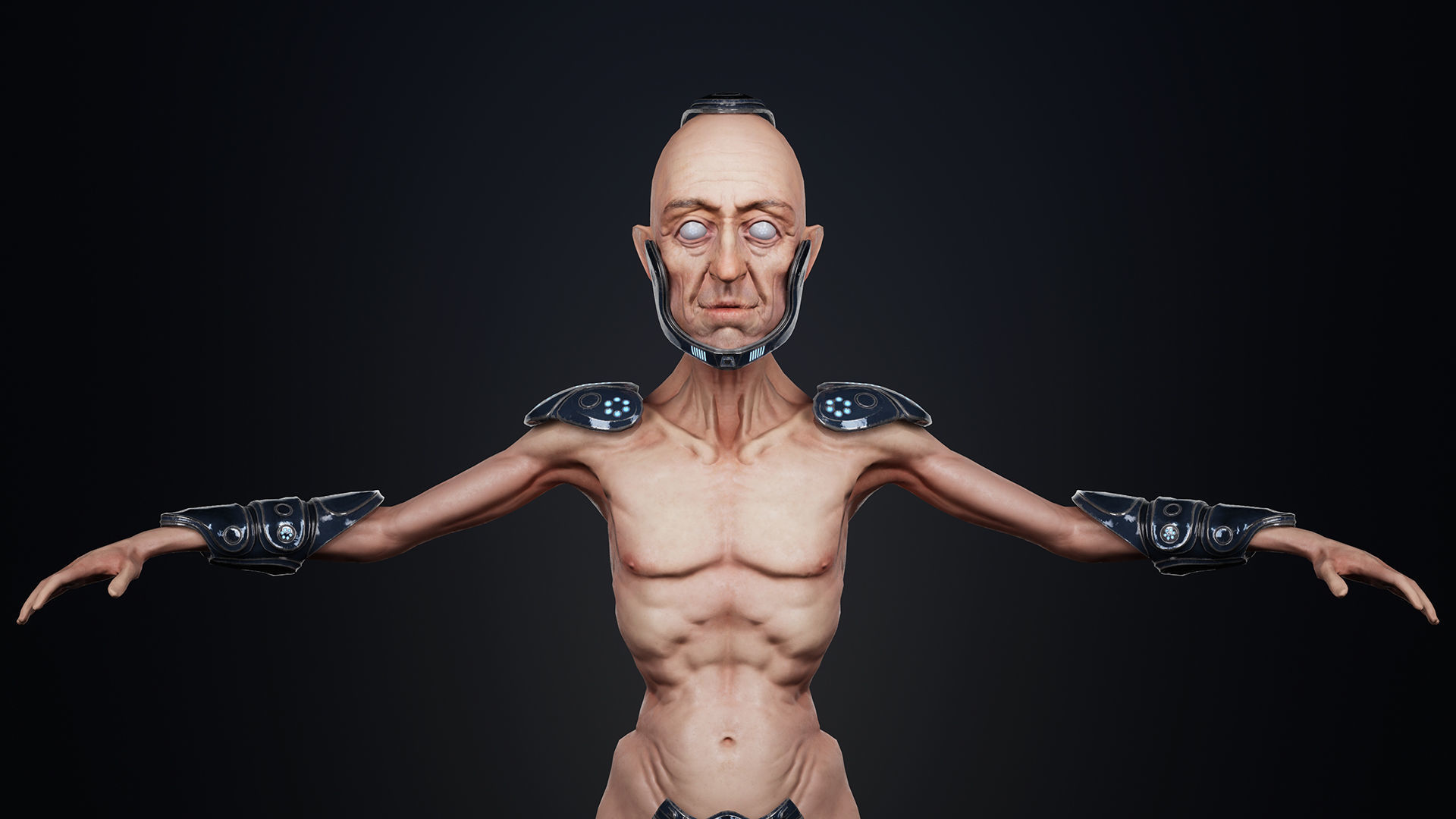 Sci-Fi Character Low-poly 3D model_15