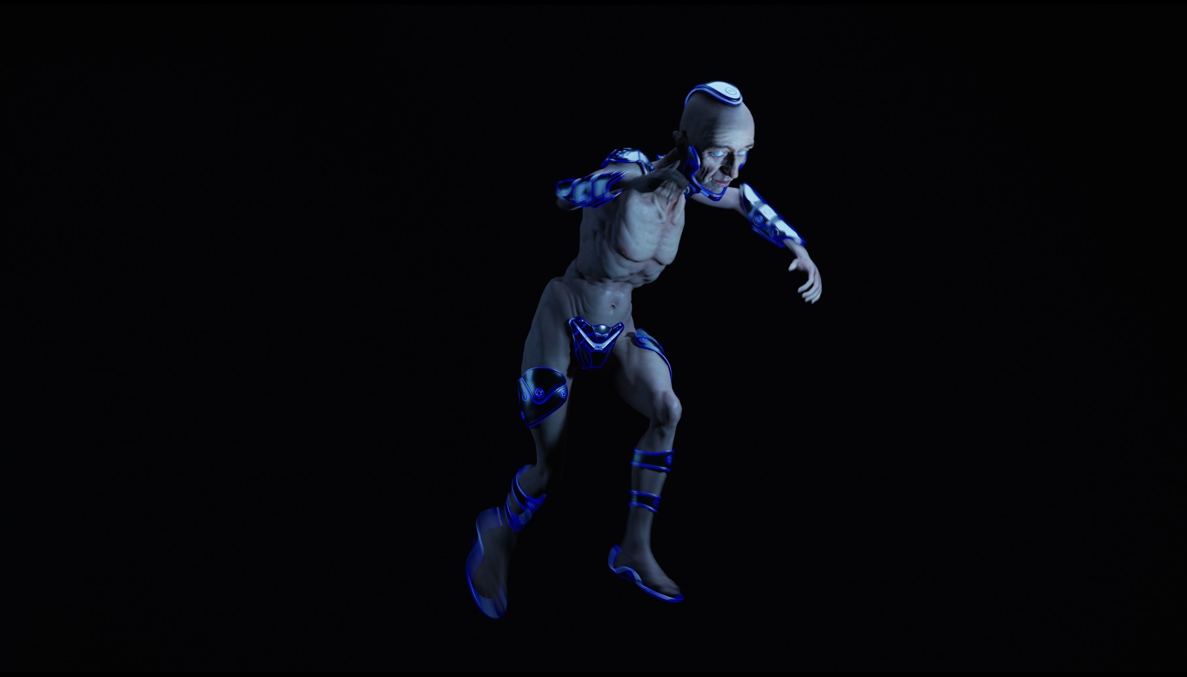Sci-Fi Character Low-poly 3D model_23