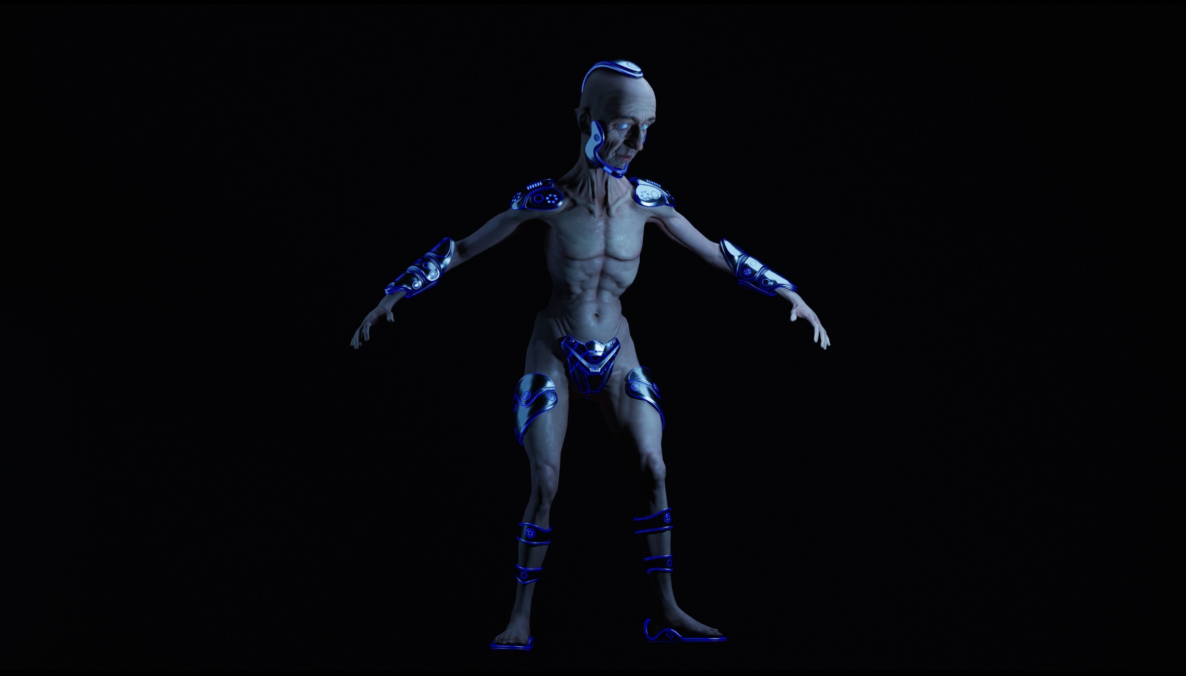 Sci-Fi Character Low-poly 3D model_22