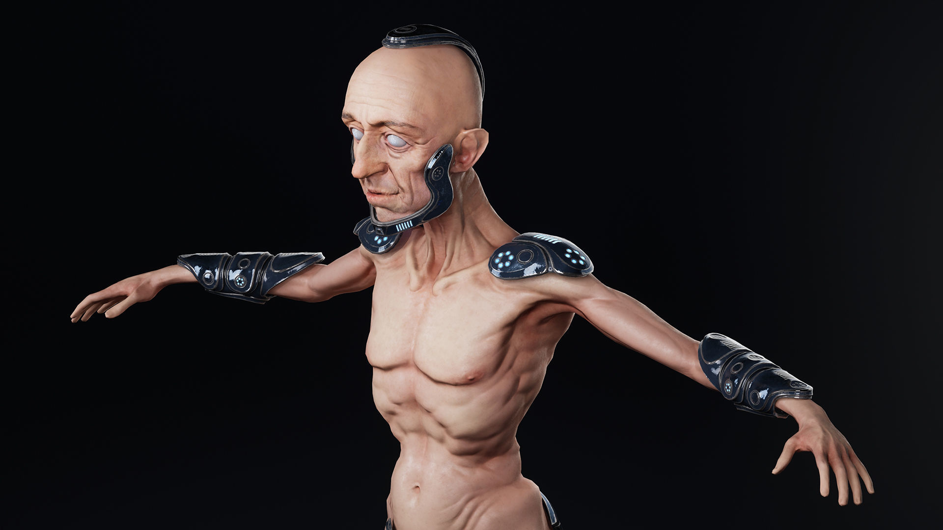 Sci-Fi Character Low-poly 3D model_19