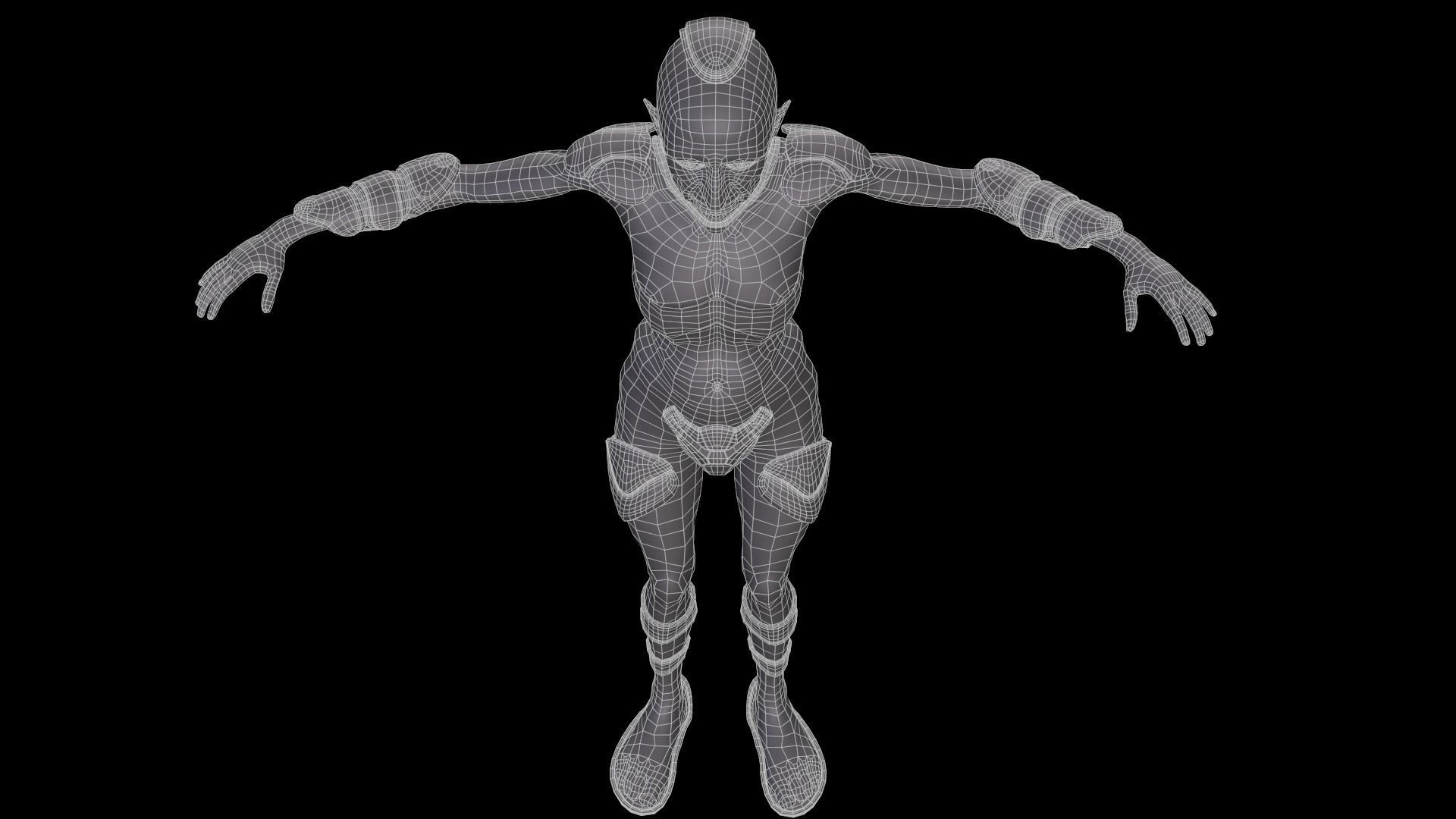 Sci-Fi Character Low-poly 3D model_39