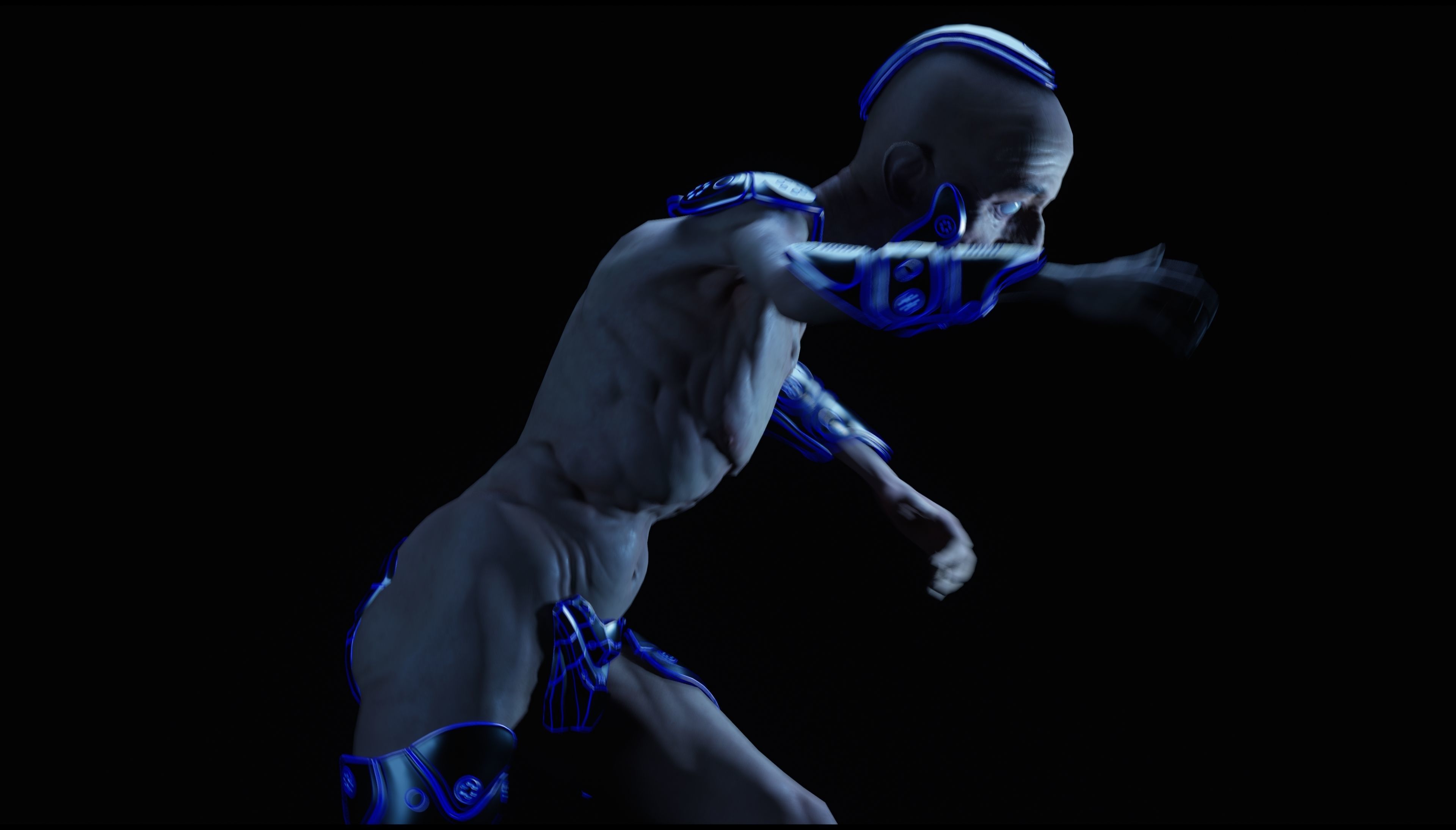 Sci-Fi Character Low-poly 3D model_30