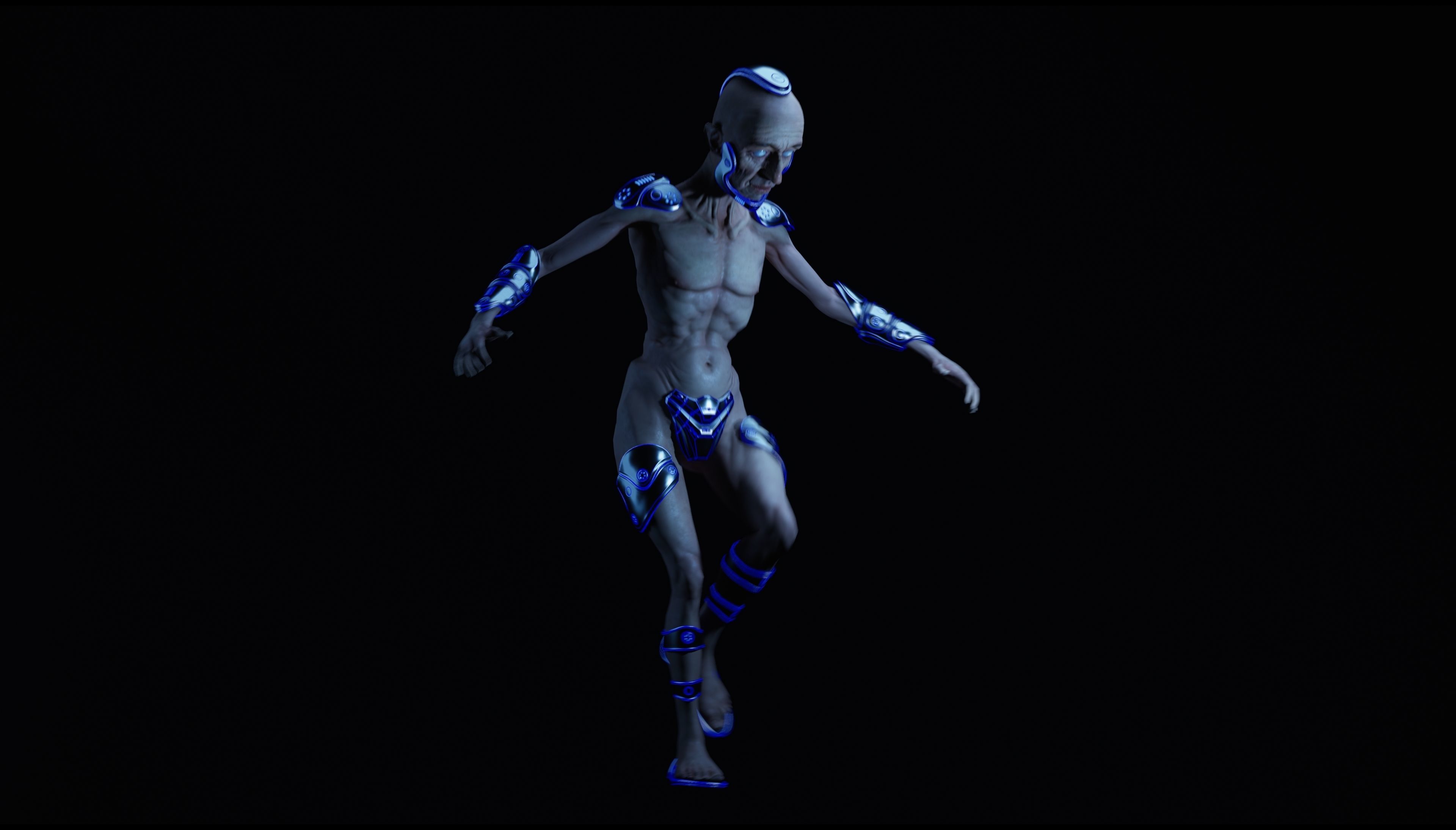 Sci-Fi Character Low-poly 3D model_26