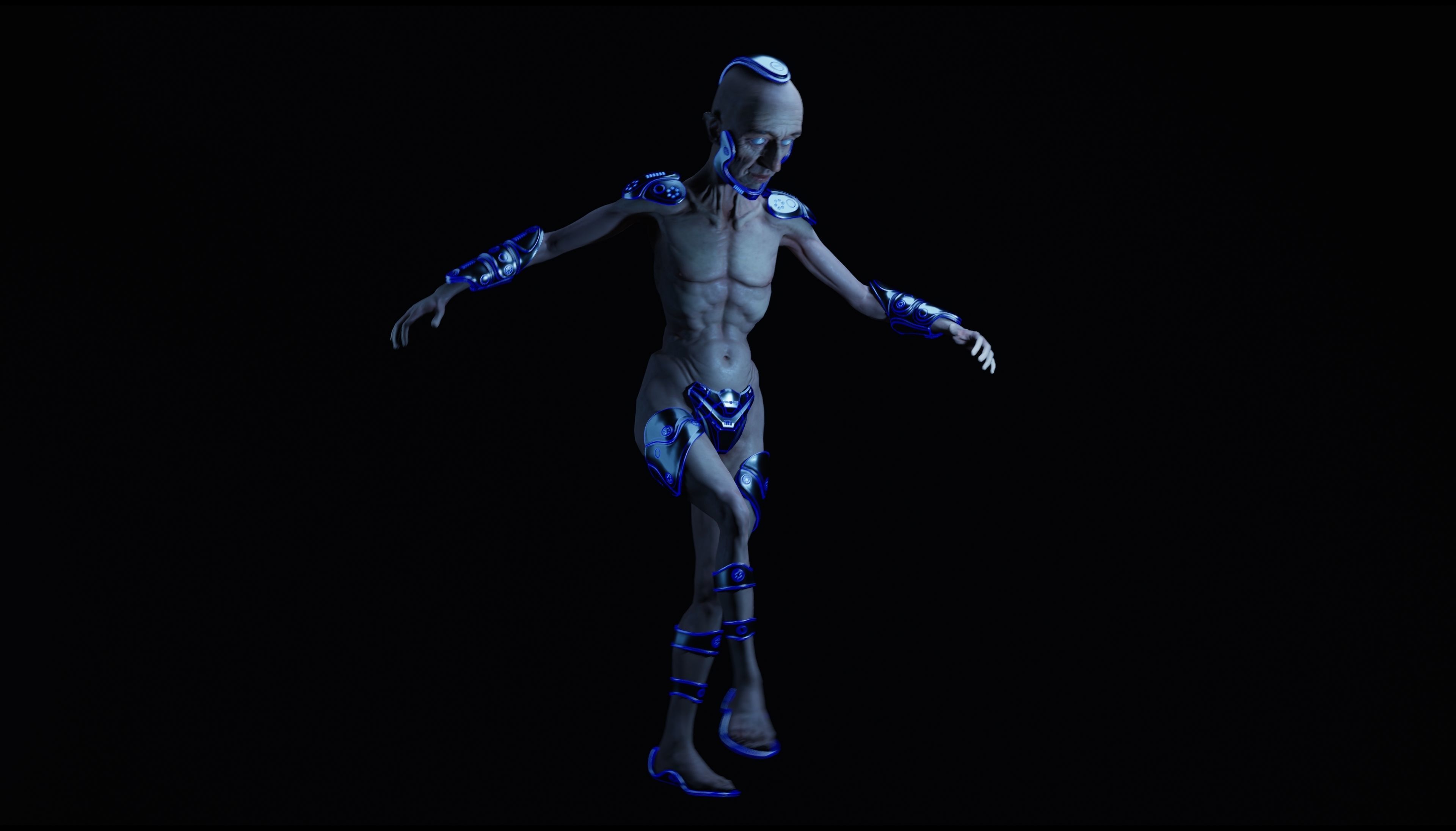 Sci-Fi Character Low-poly 3D model_27
