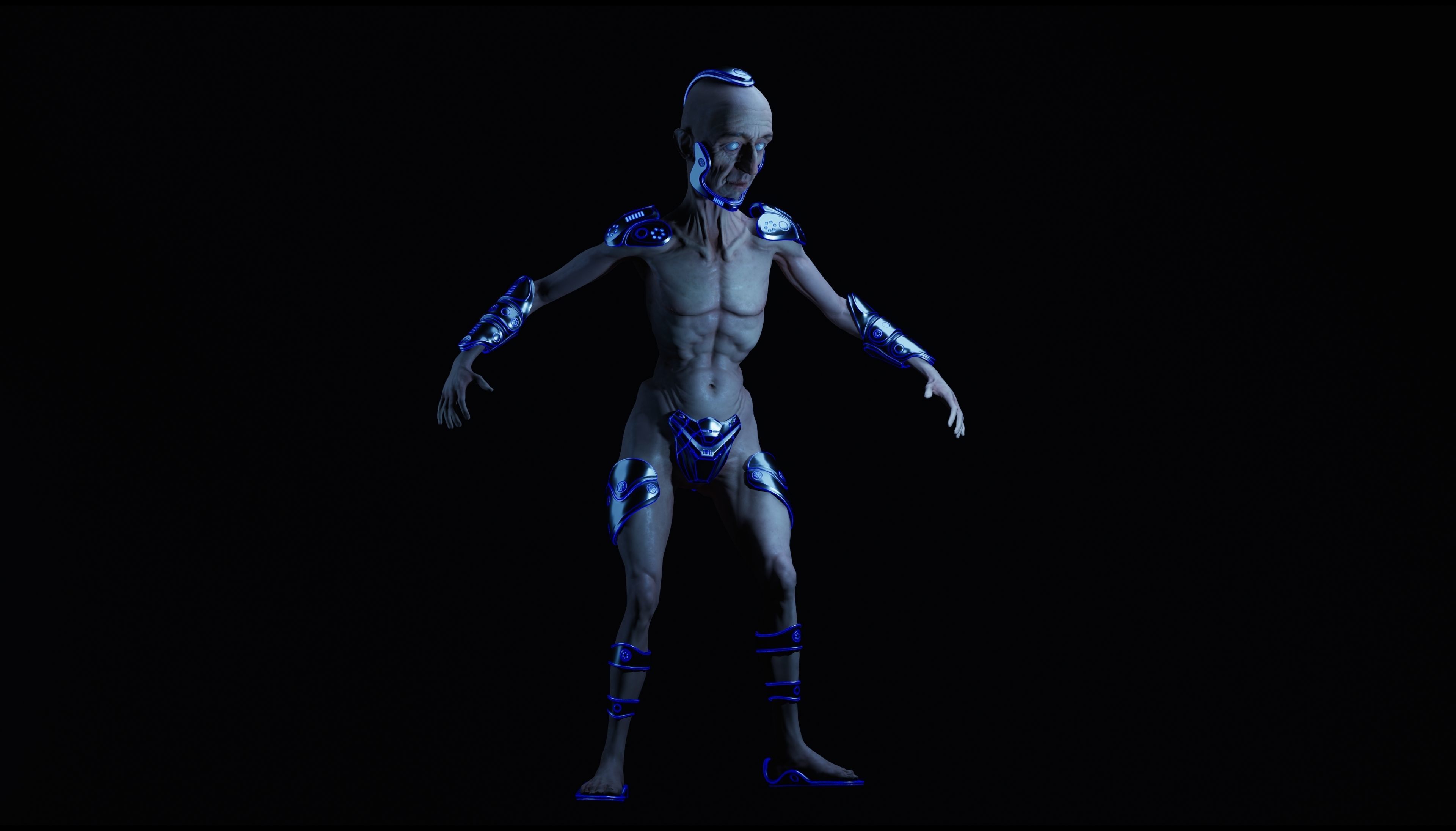 Sci-Fi Character Low-poly 3D model_28