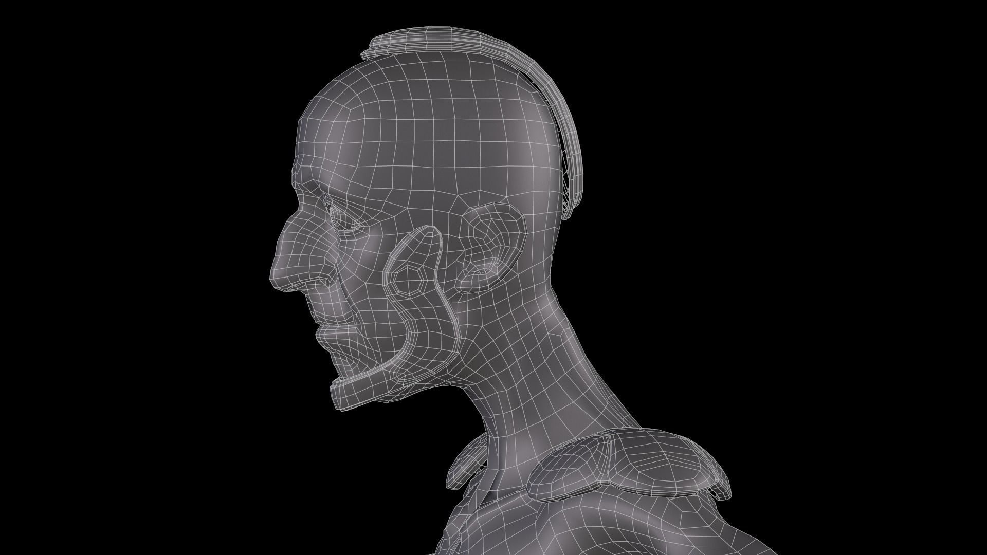 Sci-Fi Character Low-poly 3D model_36