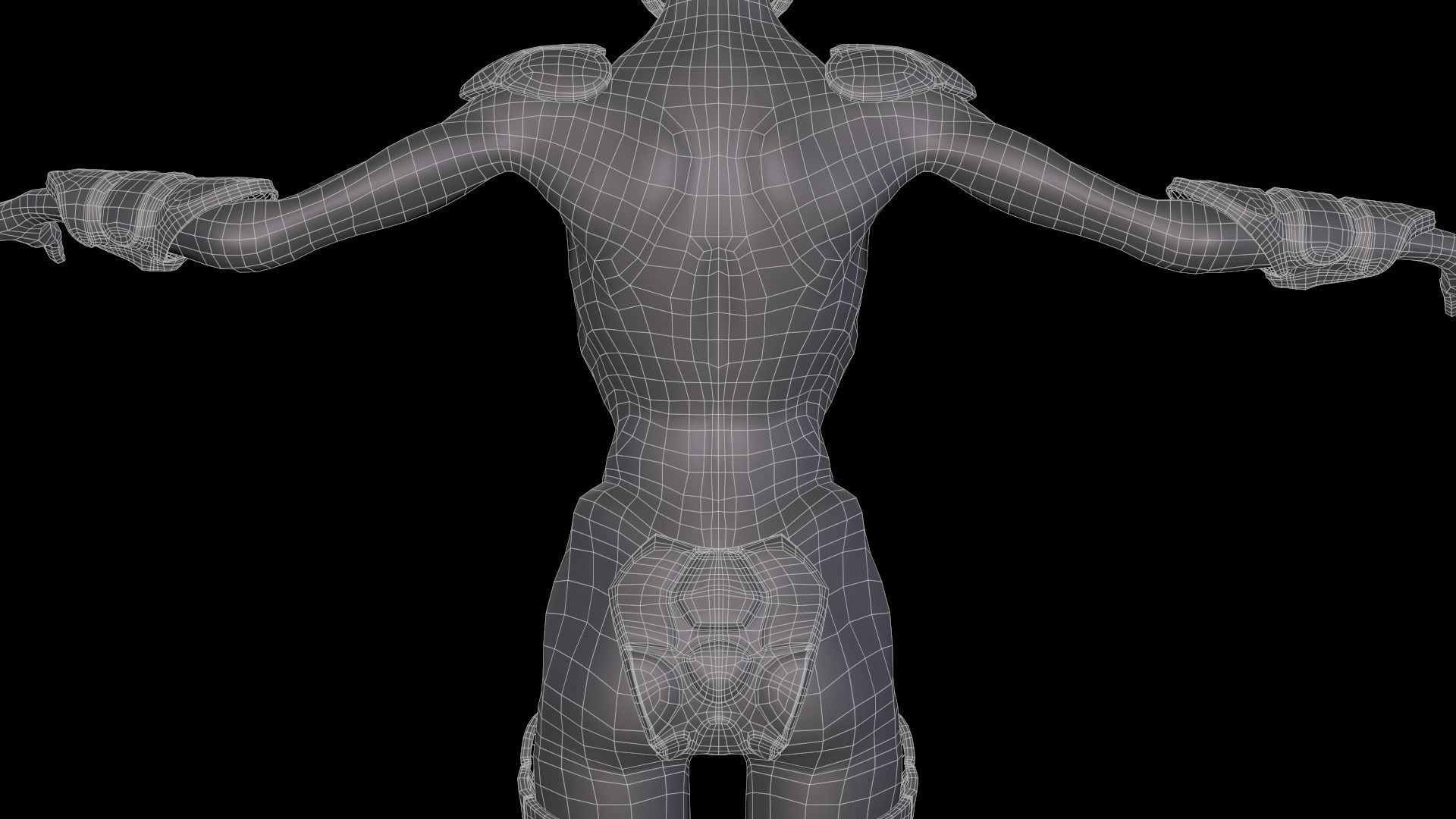 Sci-Fi Character Low-poly 3D model_35