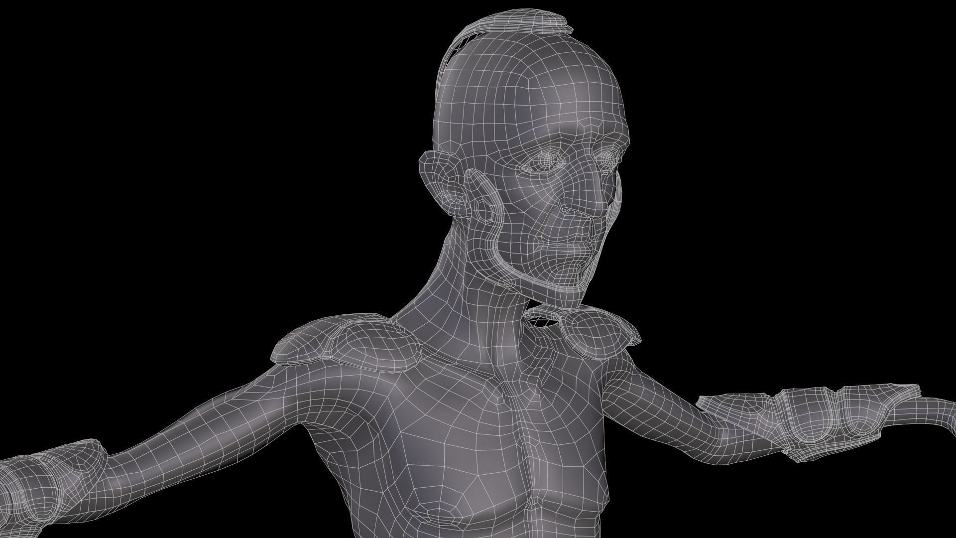 Sci-Fi Character Low-poly 3D model_37