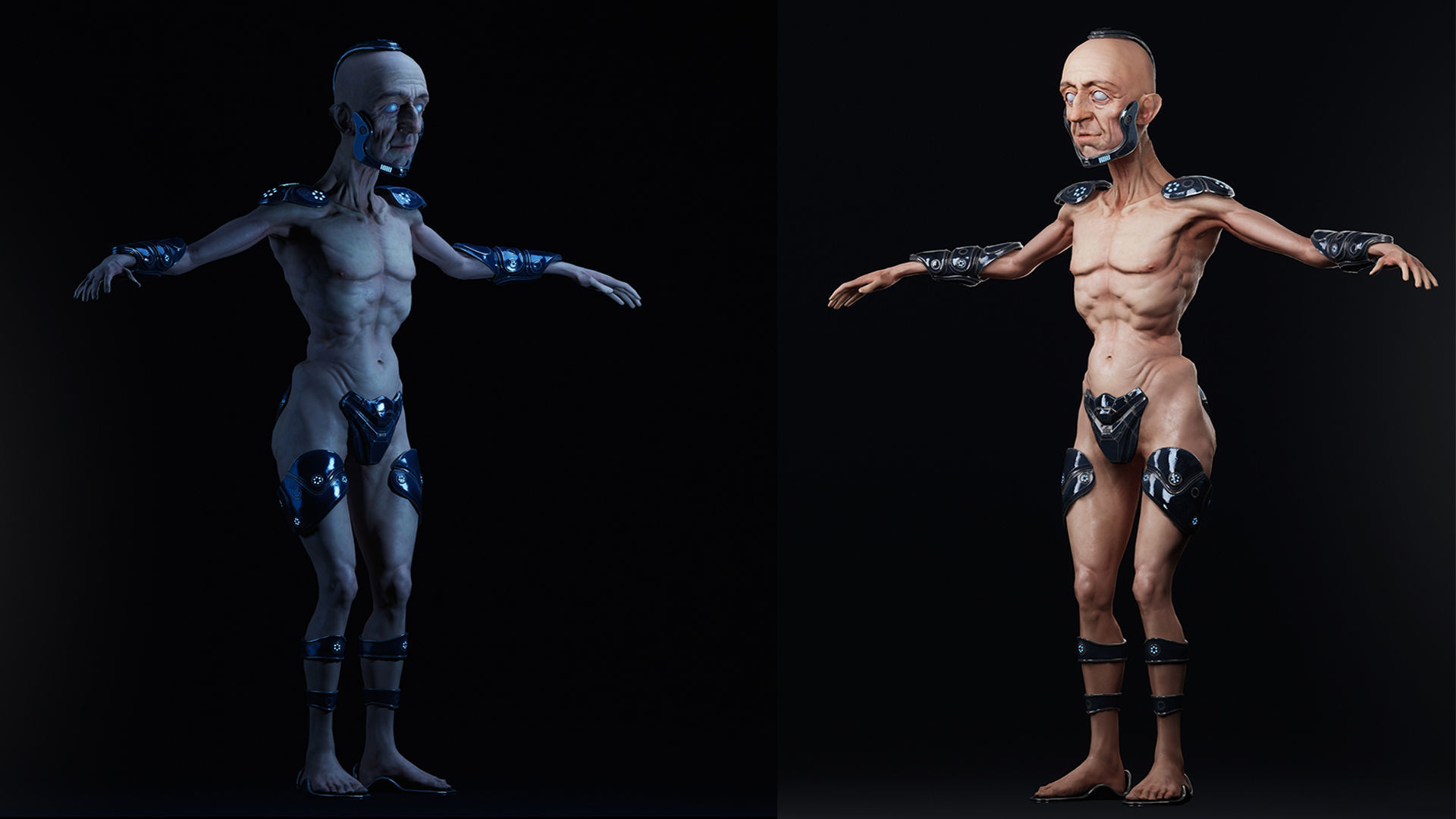 Sci-Fi Character Low-poly 3D model_6