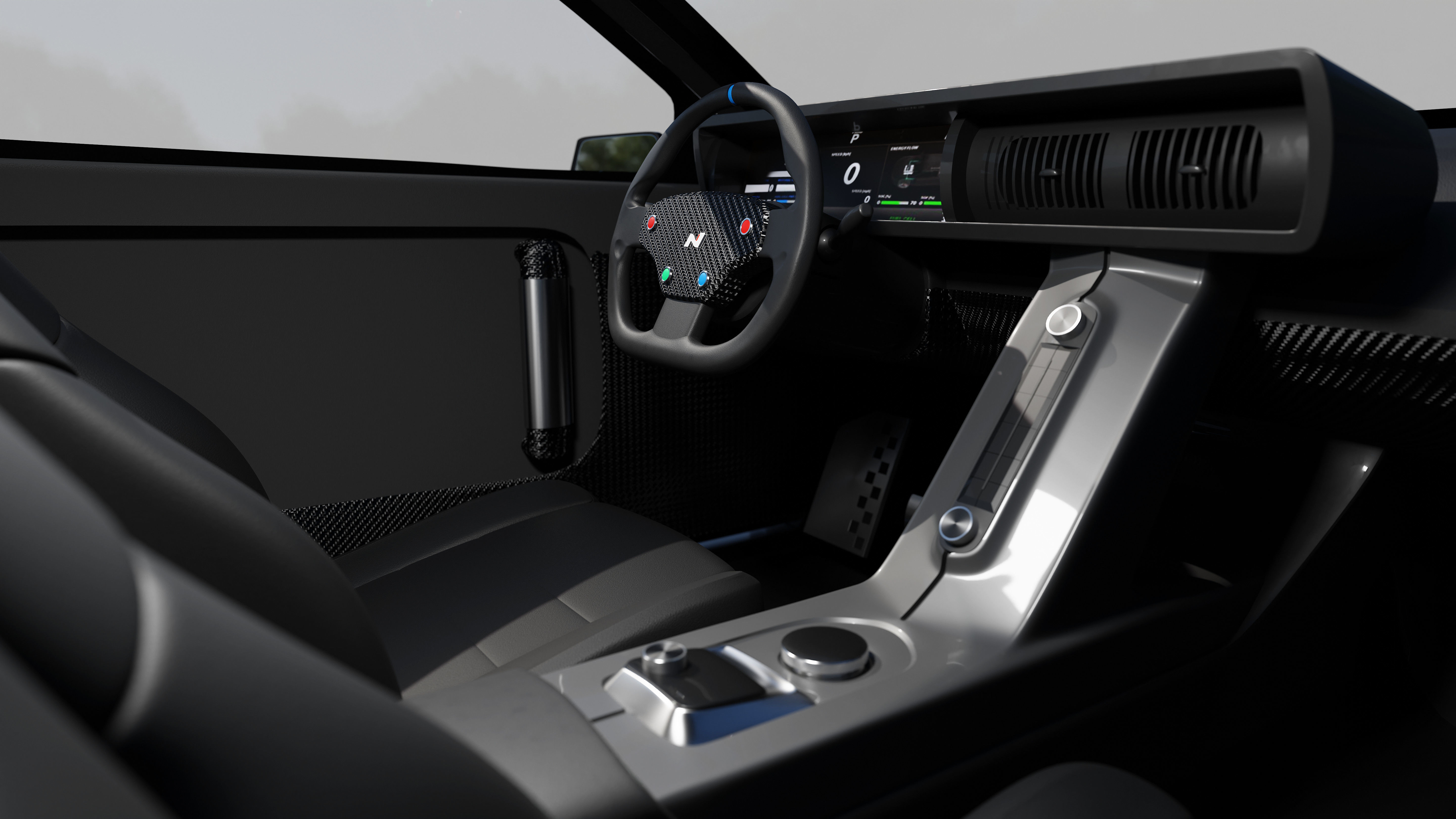 Hyundai N Vision 74 - with interior 3D model_13