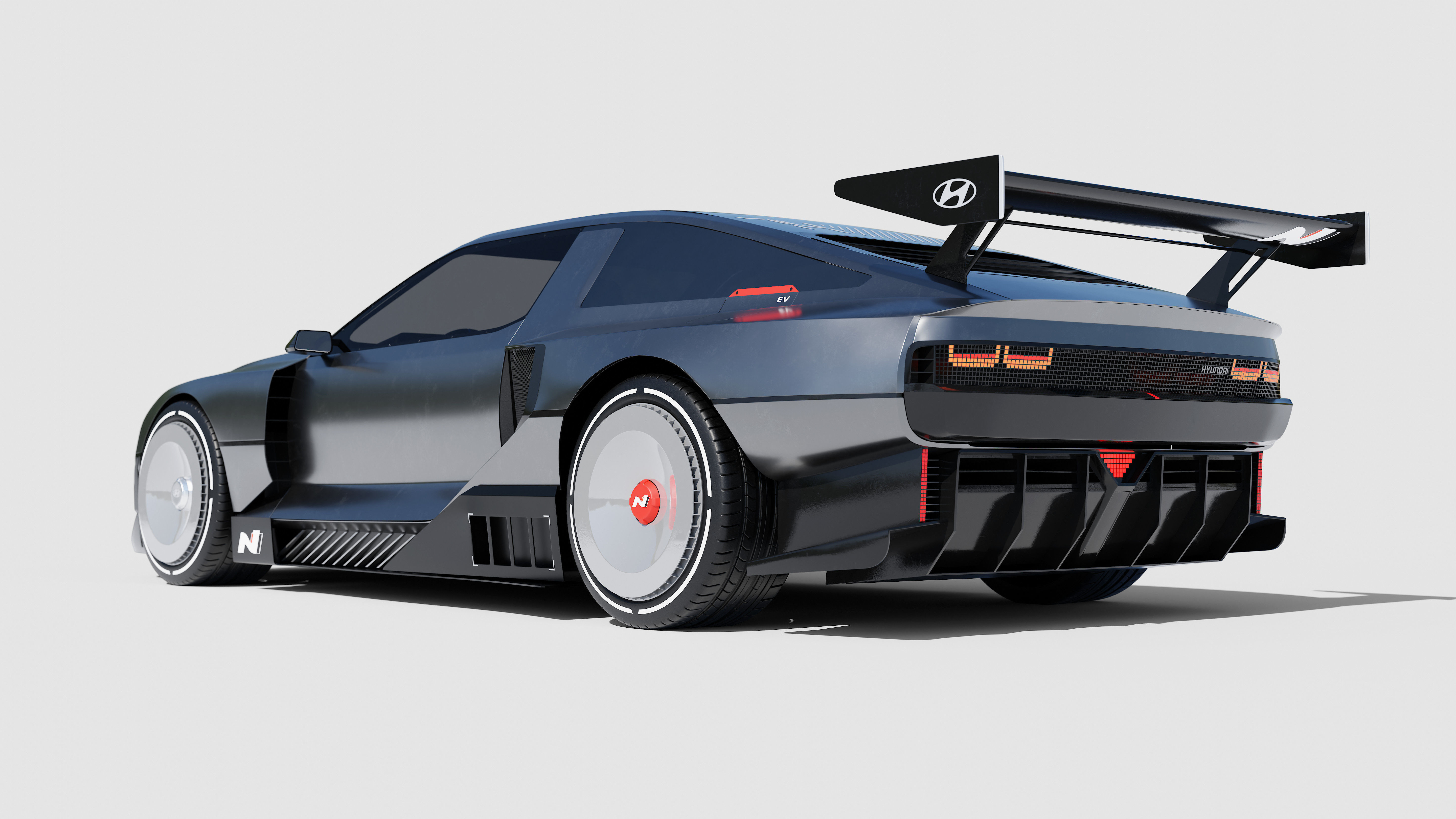 Hyundai N Vision 74 - with interior 3D model_4