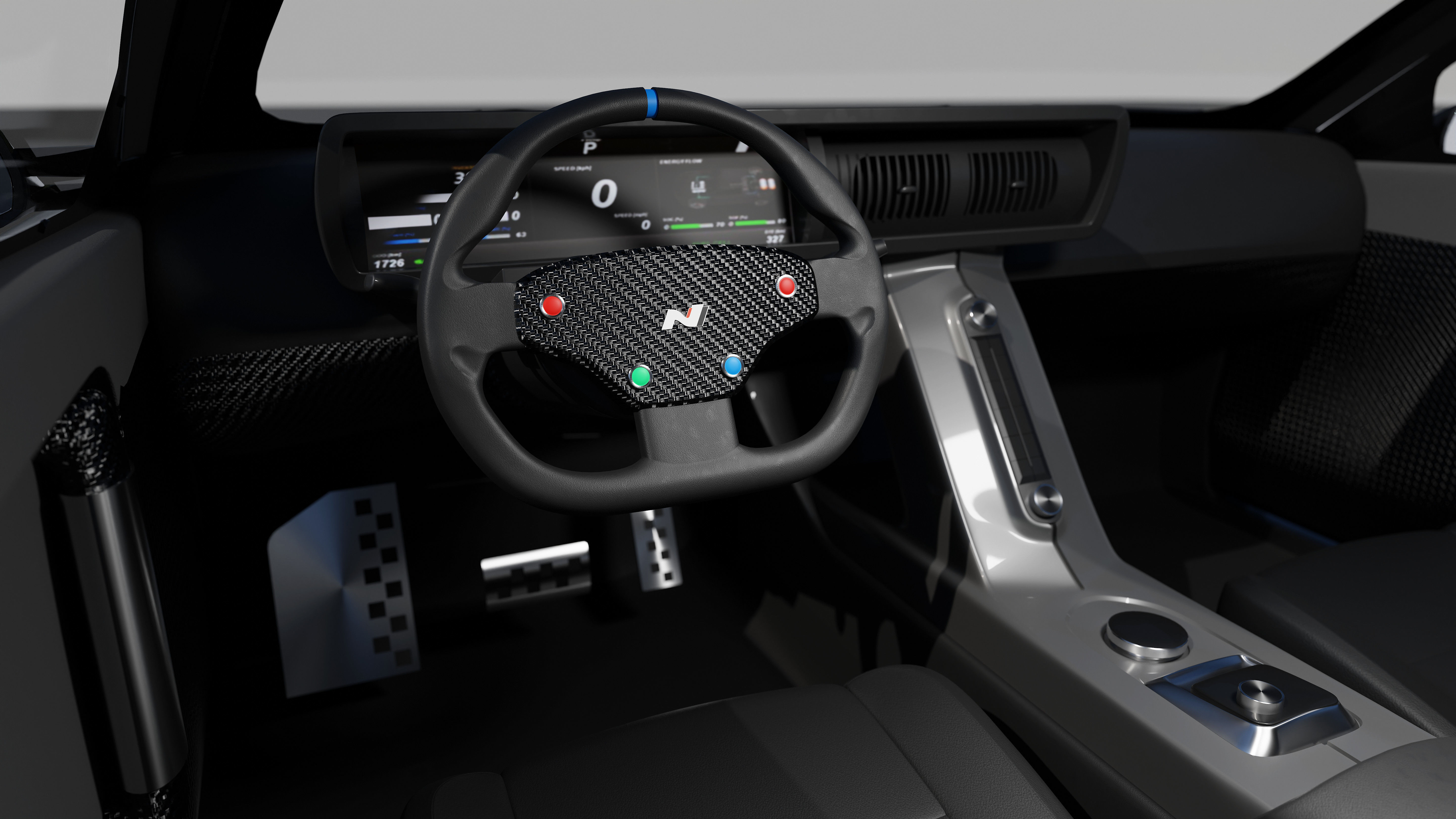 Hyundai N Vision 74 - with interior 3D model_2