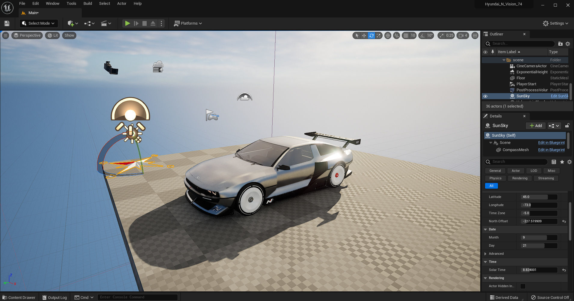 Hyundai N Vision 74 - with interior 3D model_21