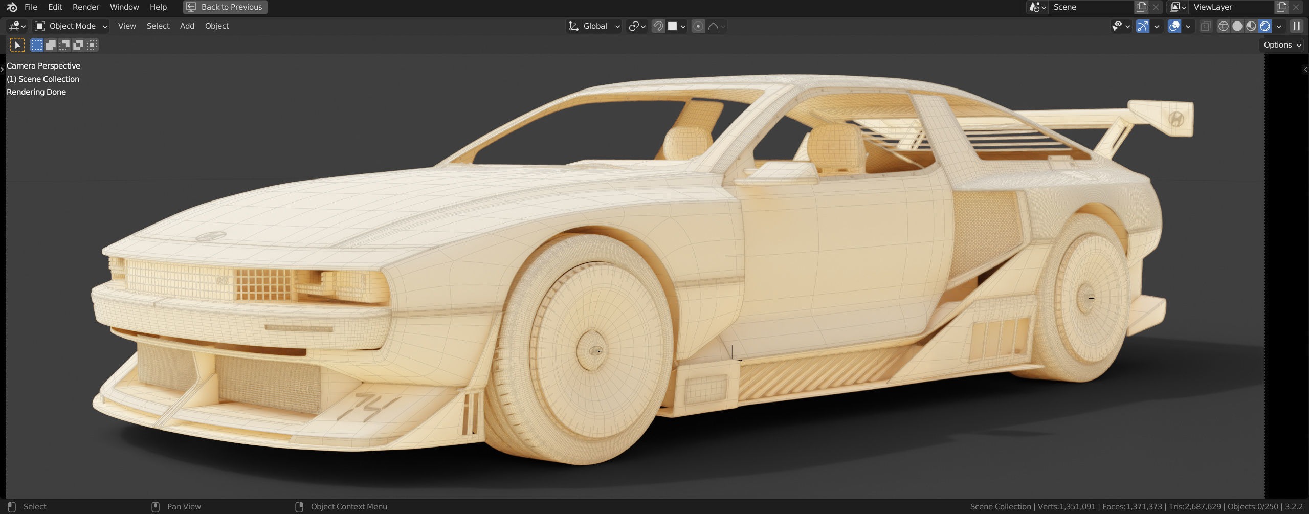 Hyundai N Vision 74 - with interior 3D model_6