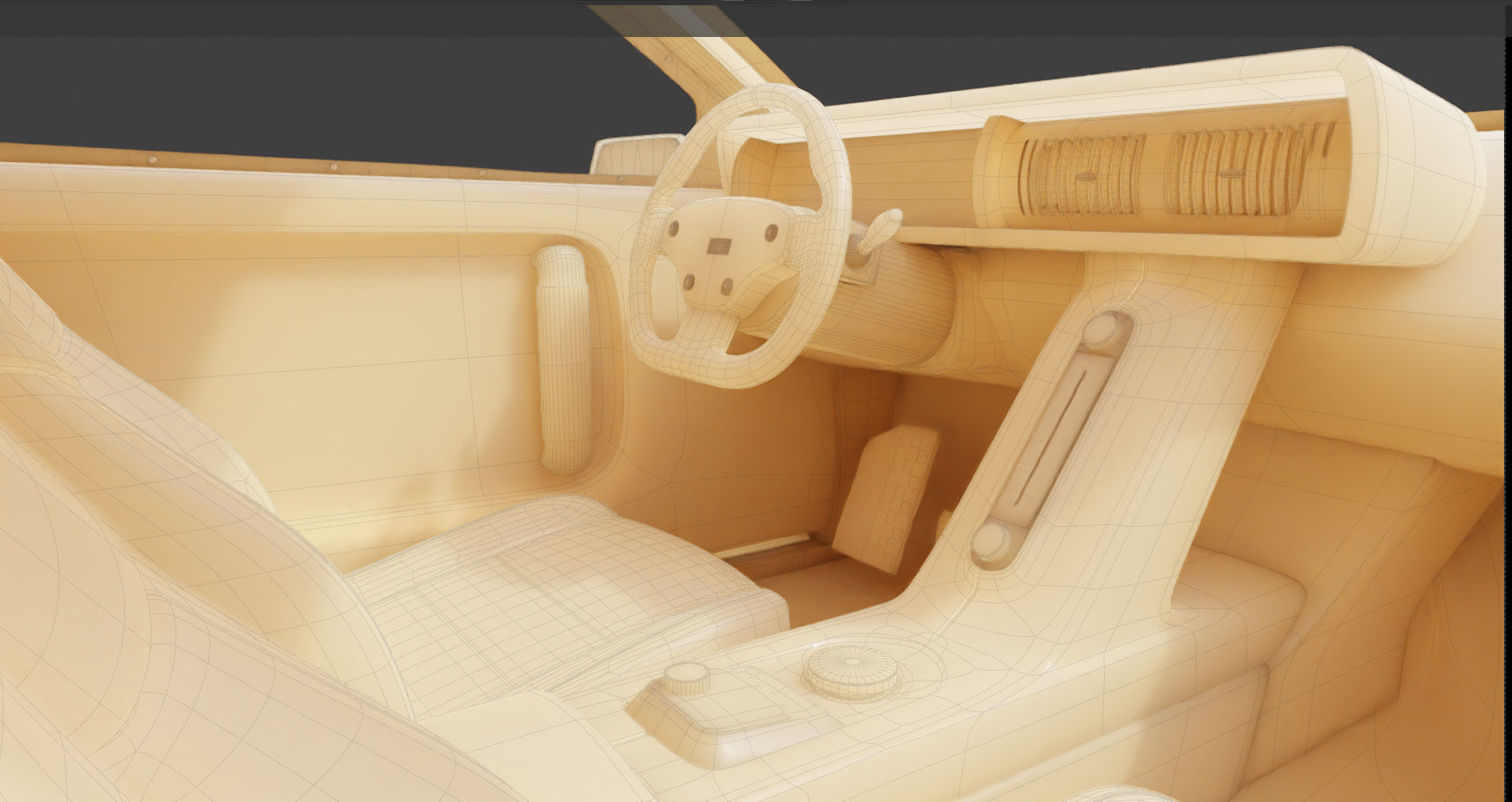 Hyundai N Vision 74 - with interior 3D model_10