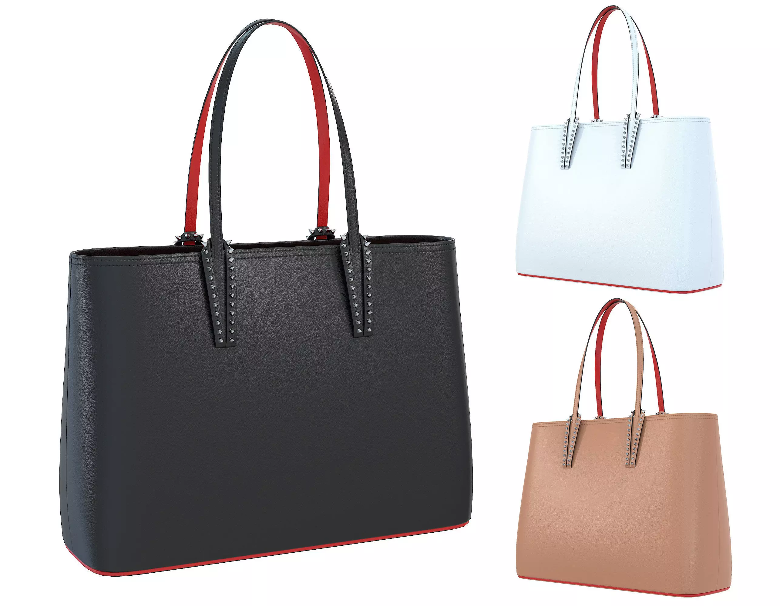 Christian Louboutin Cabata small Bag Low-poly 3D model_0