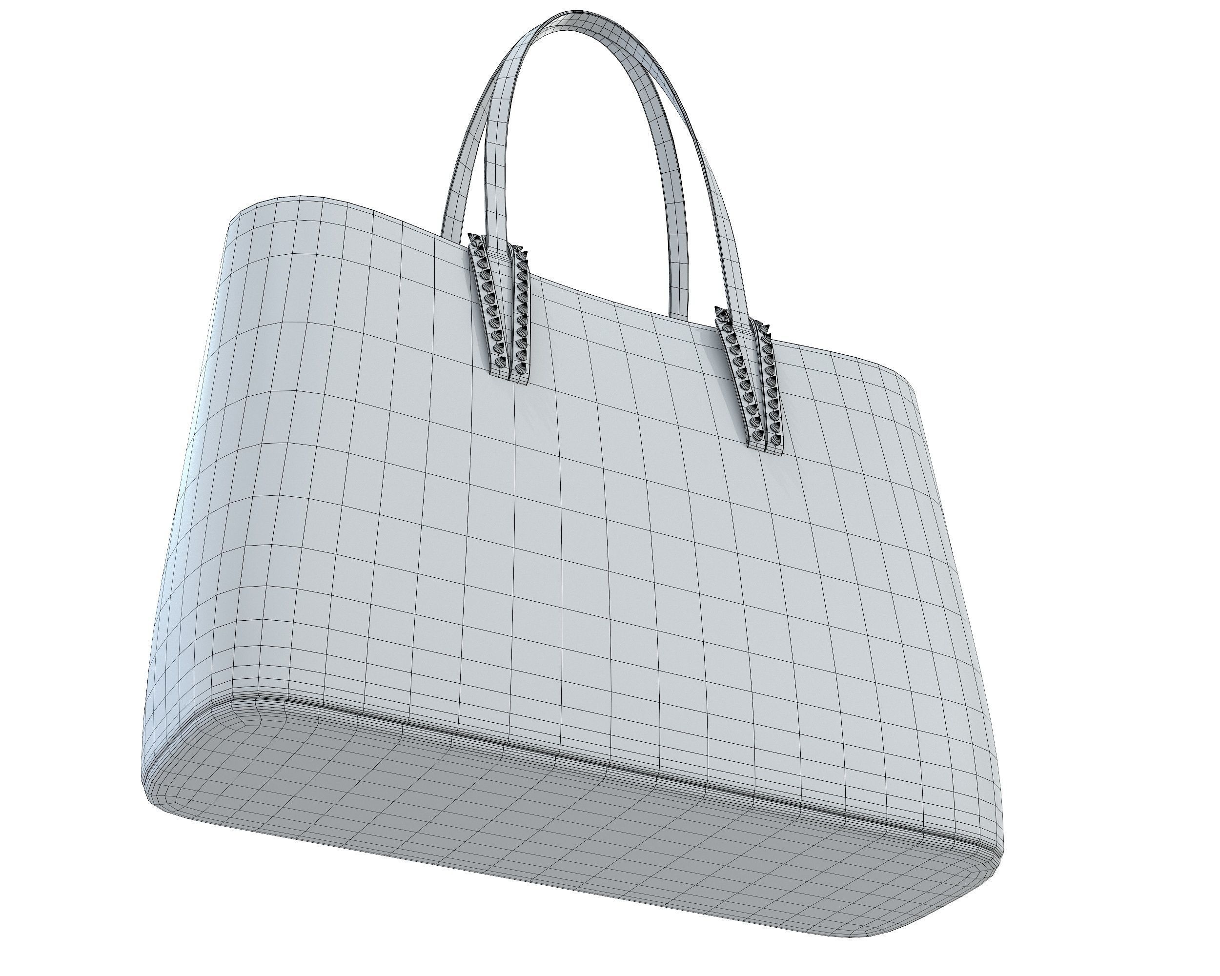 Christian Louboutin Cabata small Bag Low-poly 3D model_17