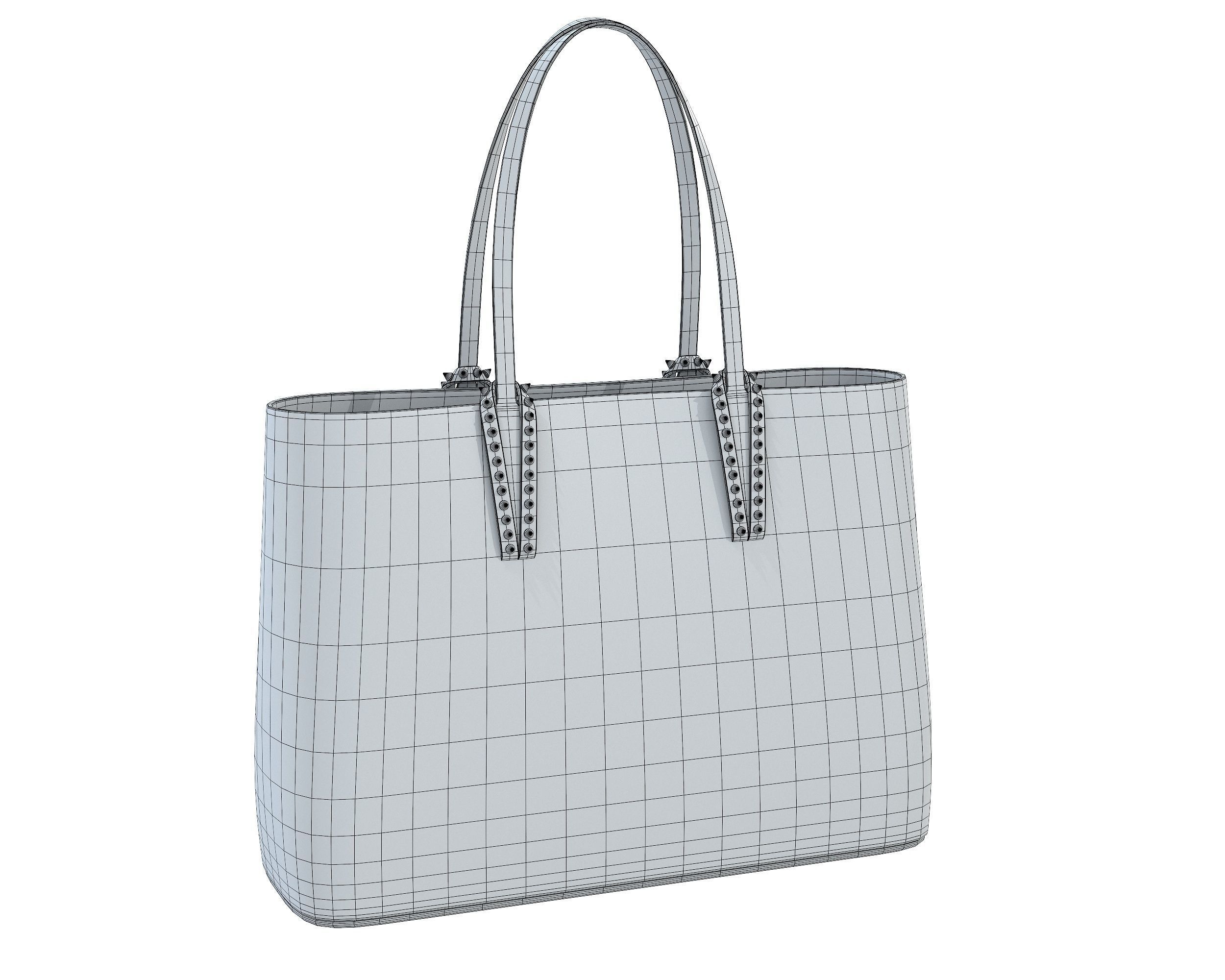 Christian Louboutin Cabata small Bag Low-poly 3D model_16