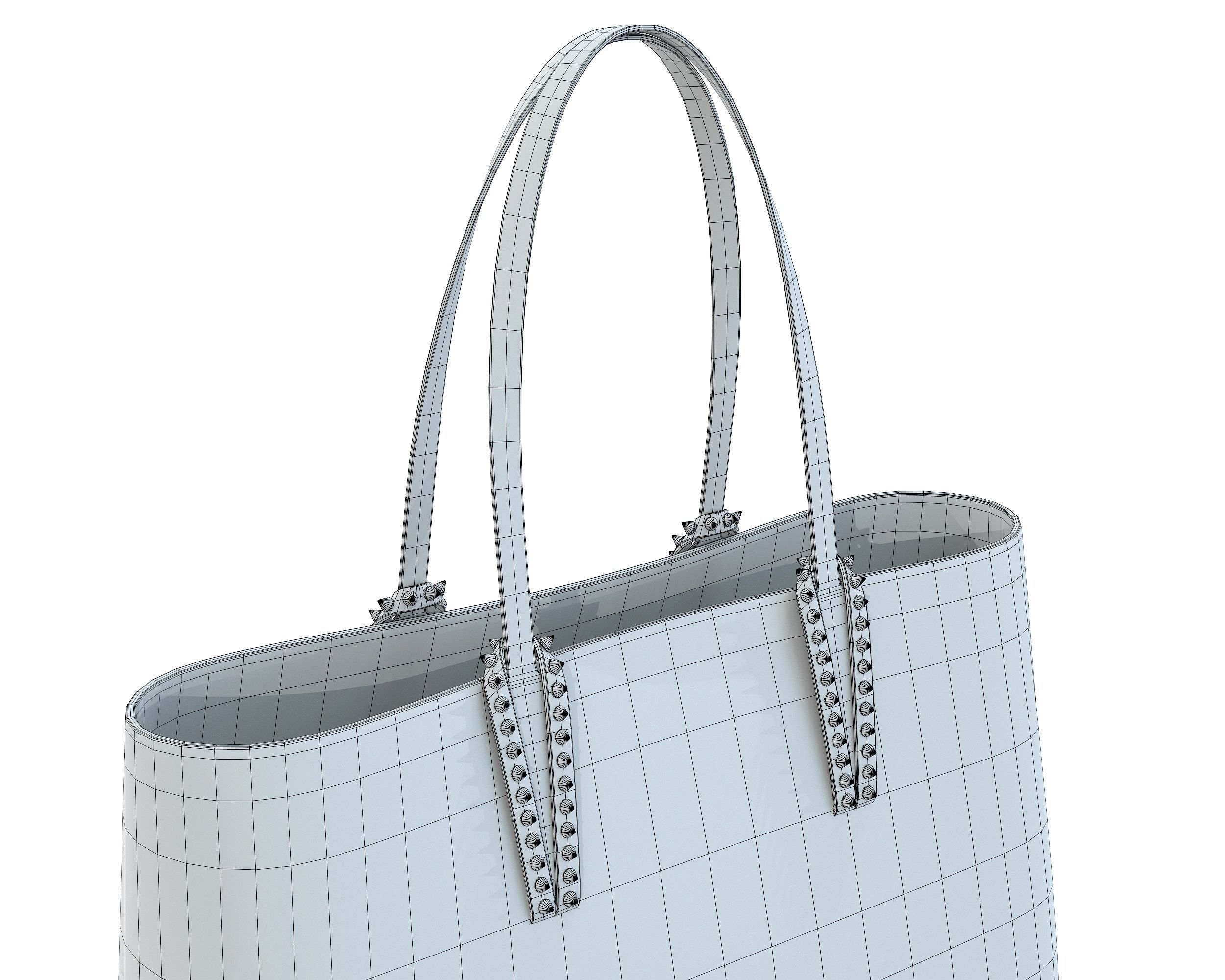 Christian Louboutin Cabata small Bag Low-poly 3D model_19