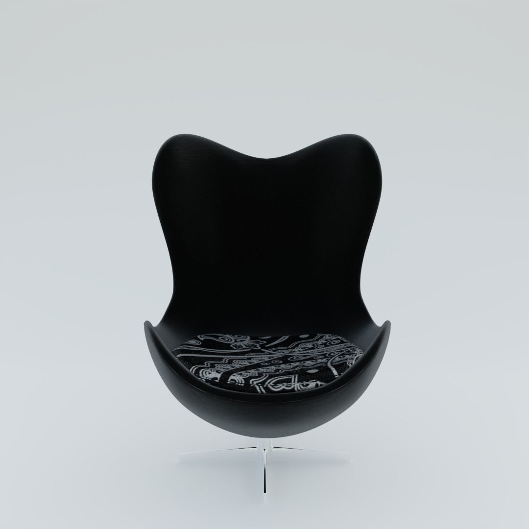 Egg Chair 3D model_3