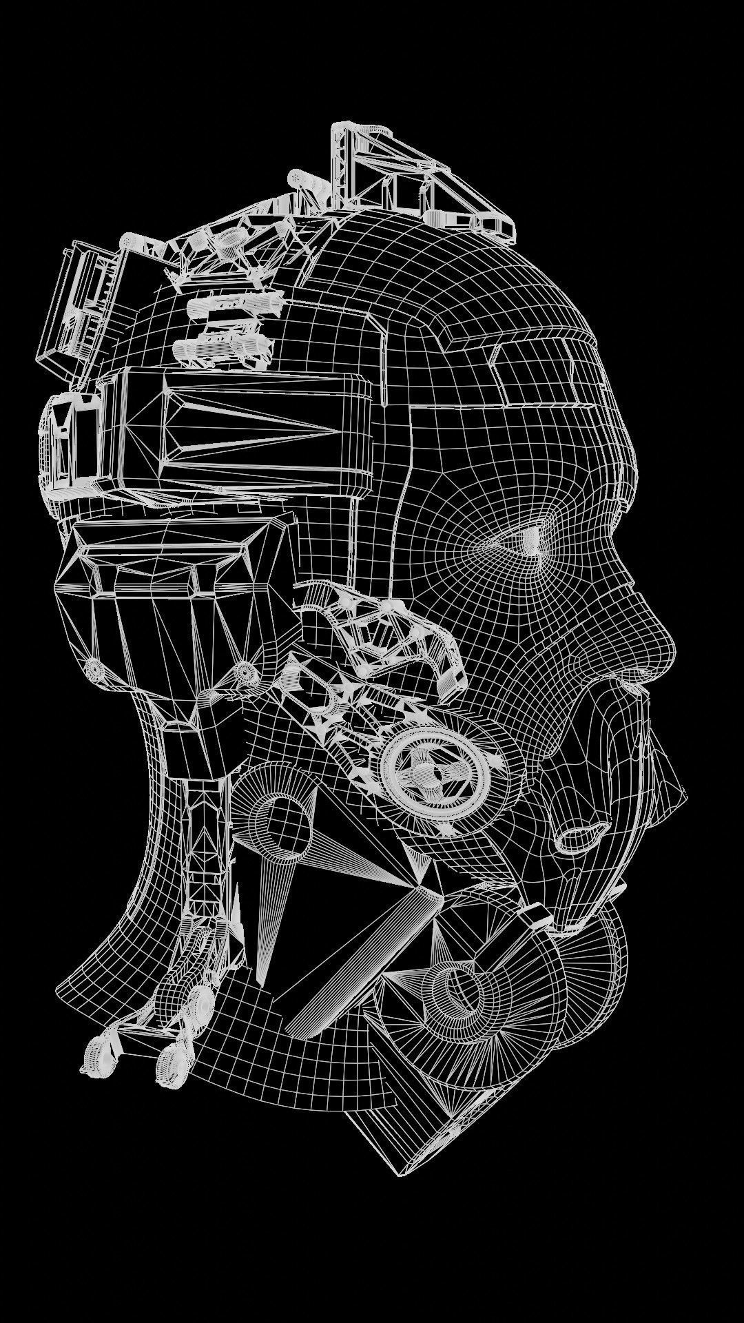 Sci-fi Character Cyborg 001 3D model_11