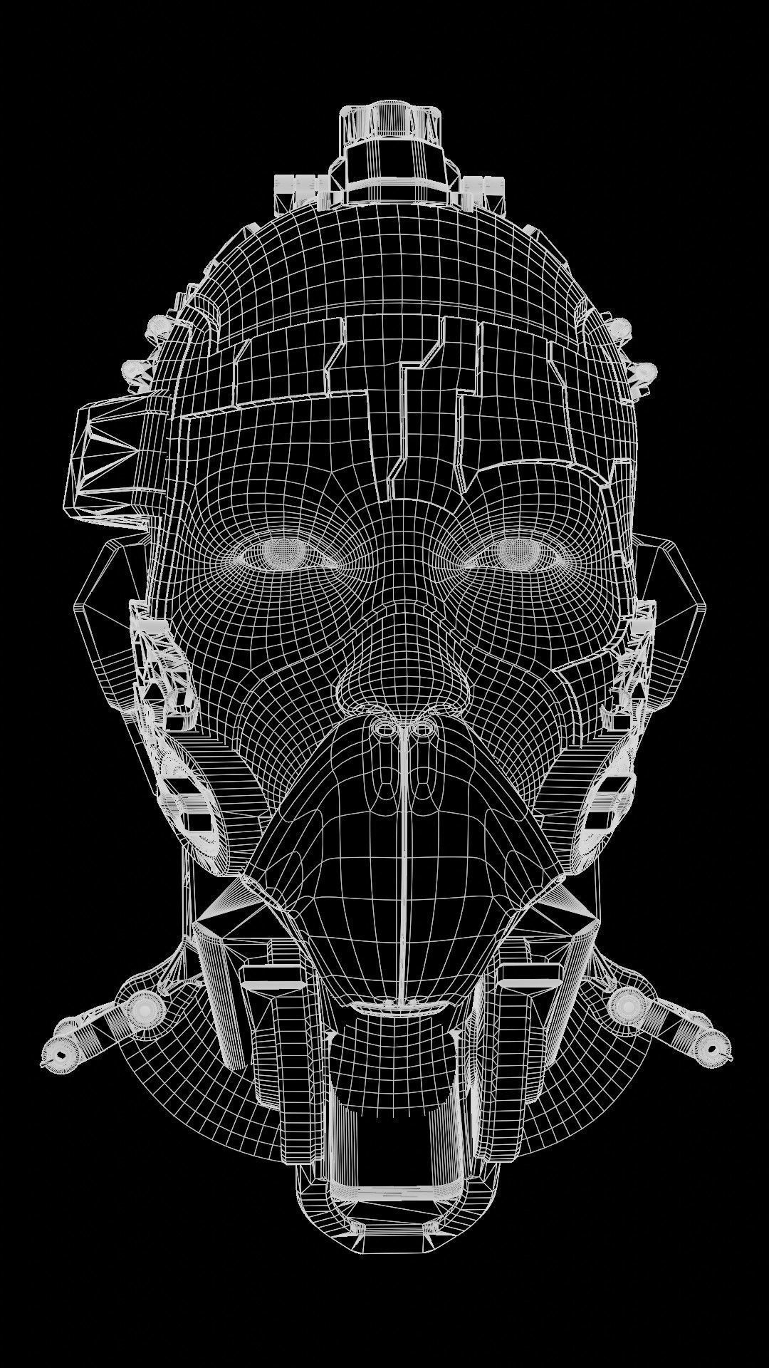 Sci-fi Character Cyborg 001 3D model_16