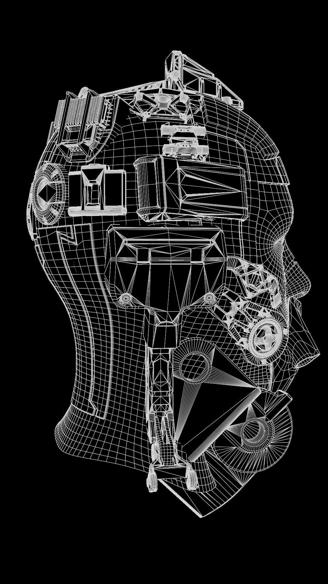 Sci-fi Character Cyborg 001 3D model_12