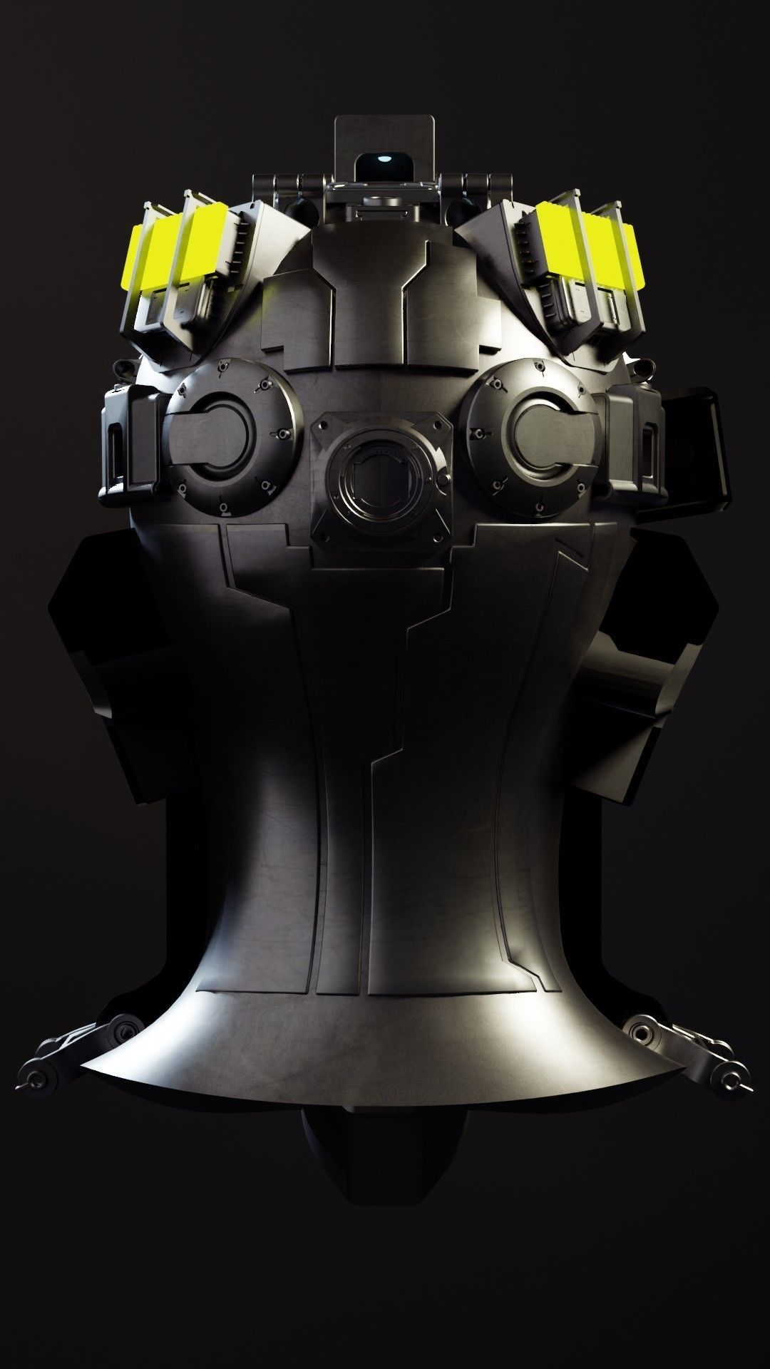 Sci-fi Character Cyborg 001 3D model_4