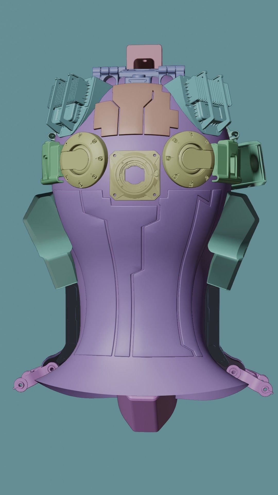 Sci-fi Character Cyborg 001 3D model_20