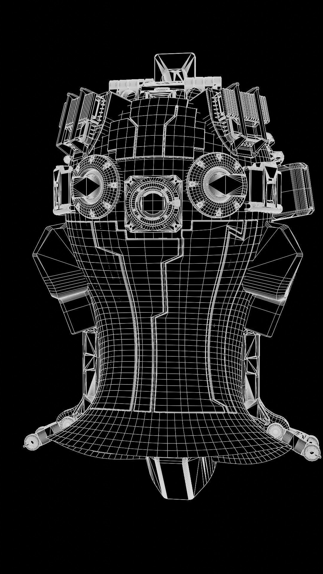 Sci-fi Character Cyborg 001 3D model_13