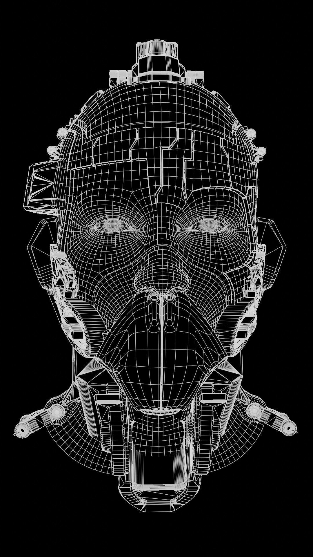 Sci-fi Character Cyborg 001 3D model_10