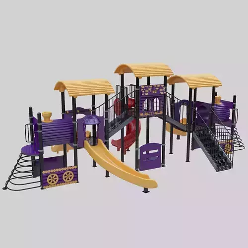 Train Style  Playground 5 Low-poly 3D model