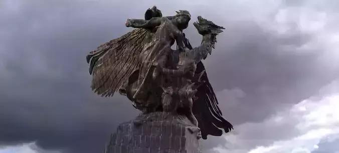 Angel and Demon statue 3