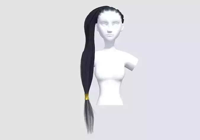 Up Pigtail Hairstyle 